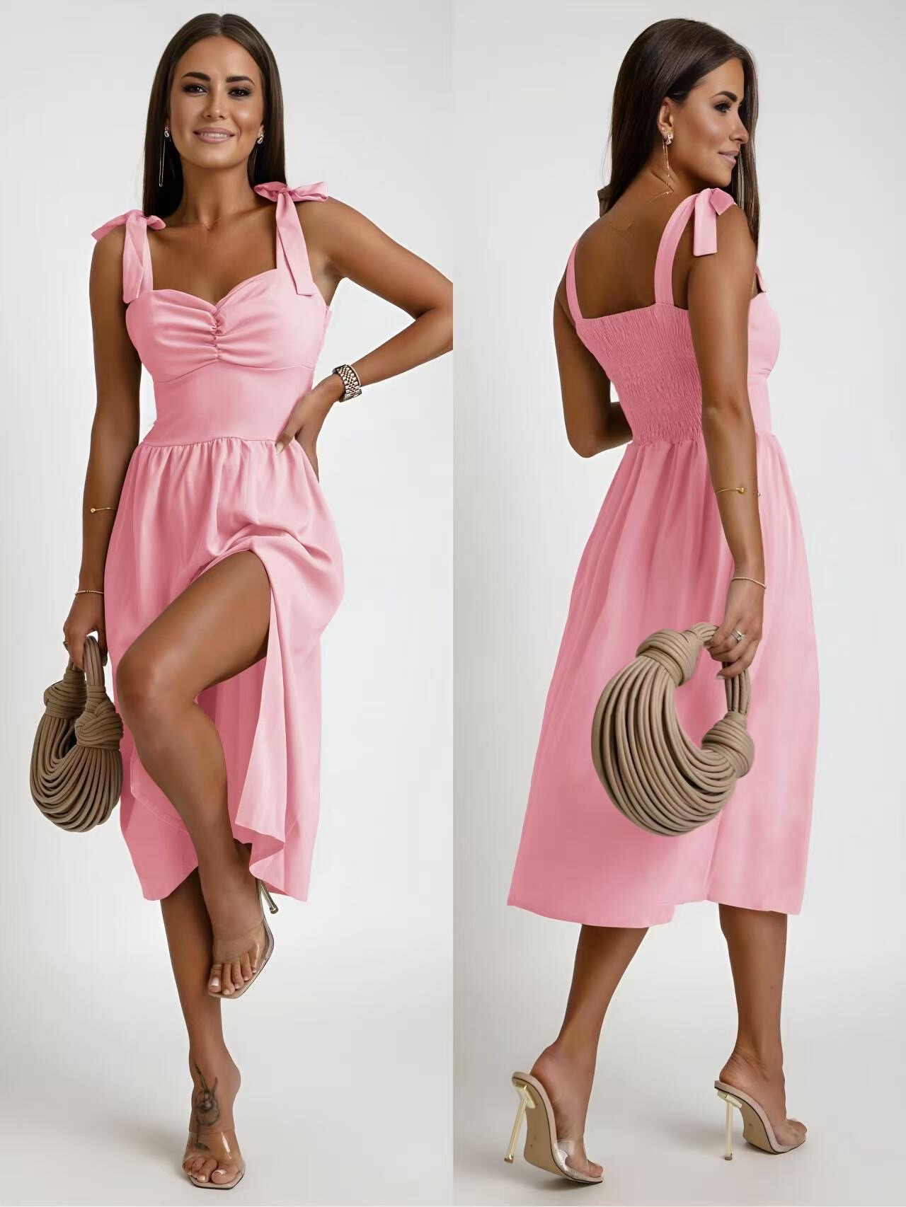 Wholesaler Rosy Days - Long viscose dress strap shells