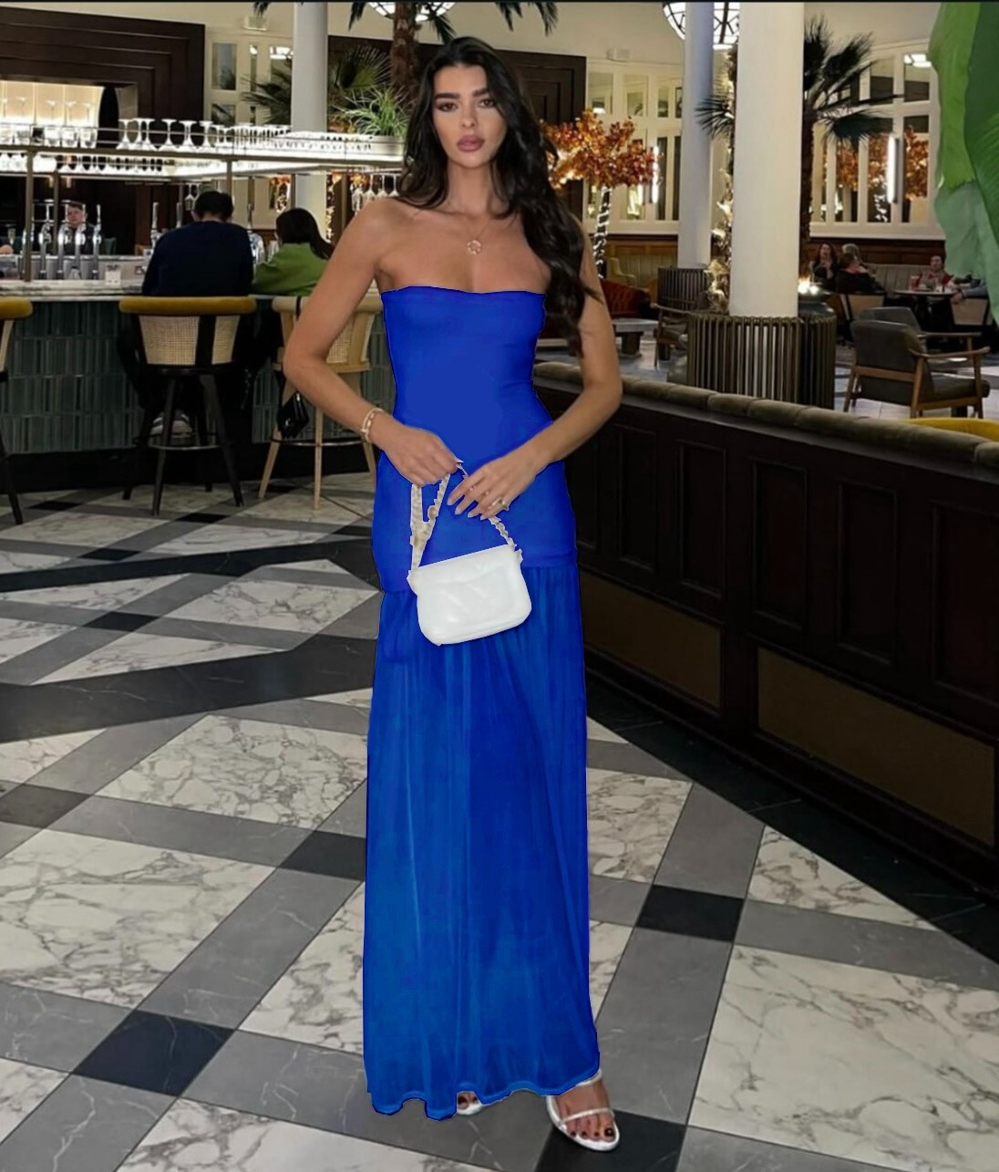 Mayorista Rosy Days - Vestido de ratina y elegante con transparente