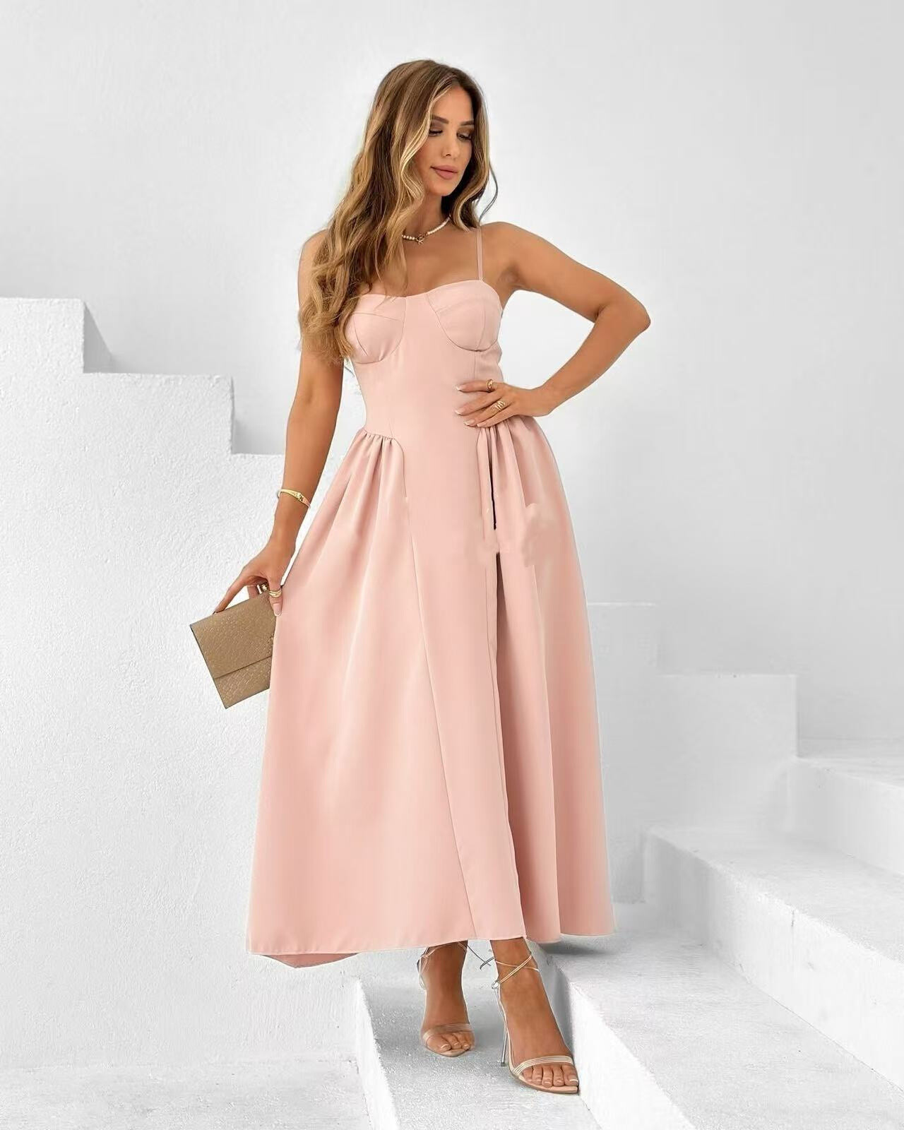 Wholesaler Rosy Days - Adjustable trapezius dressing dress closure on the back