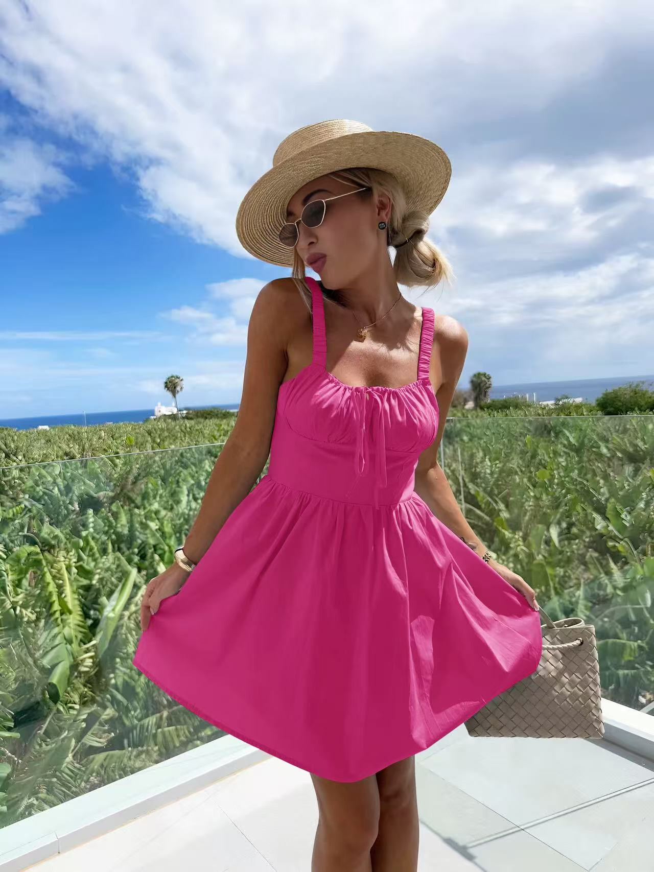Grossista Rosy Days - Abito Midi in Cotone con Spalline