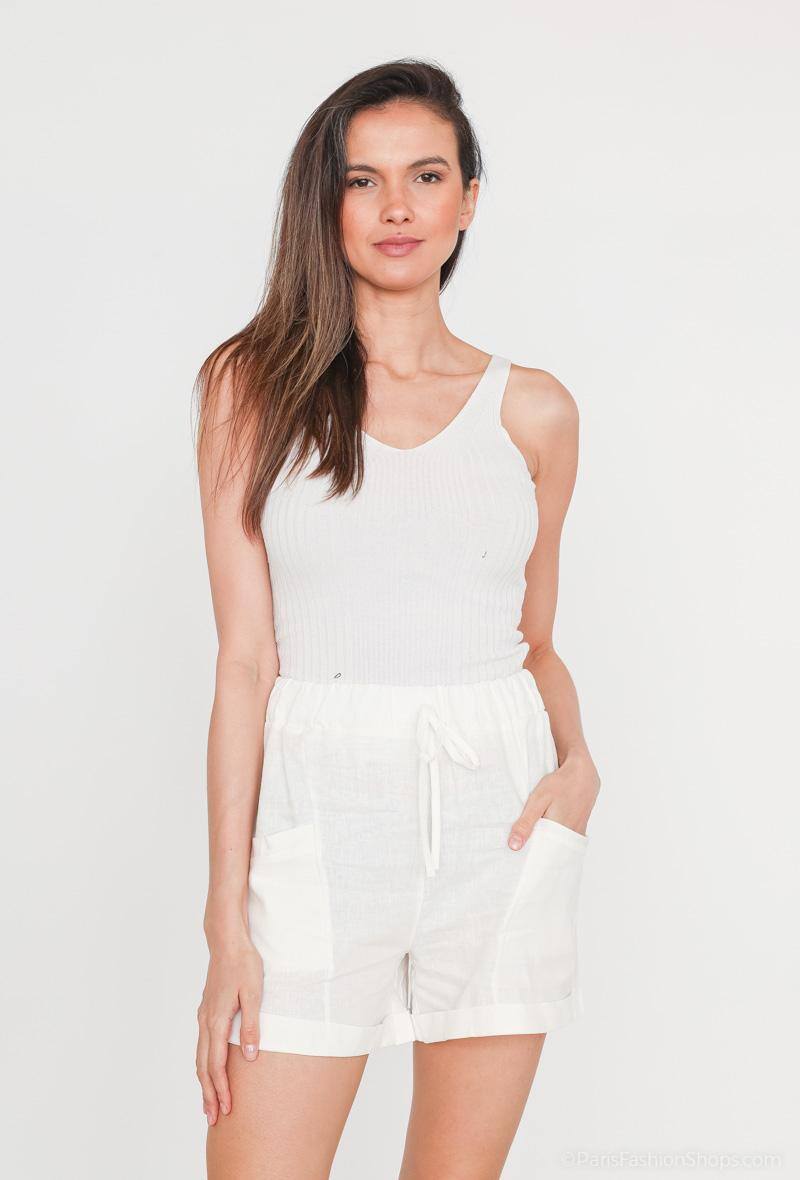 Wholesaler Rosy Days - Viscose linen shorts