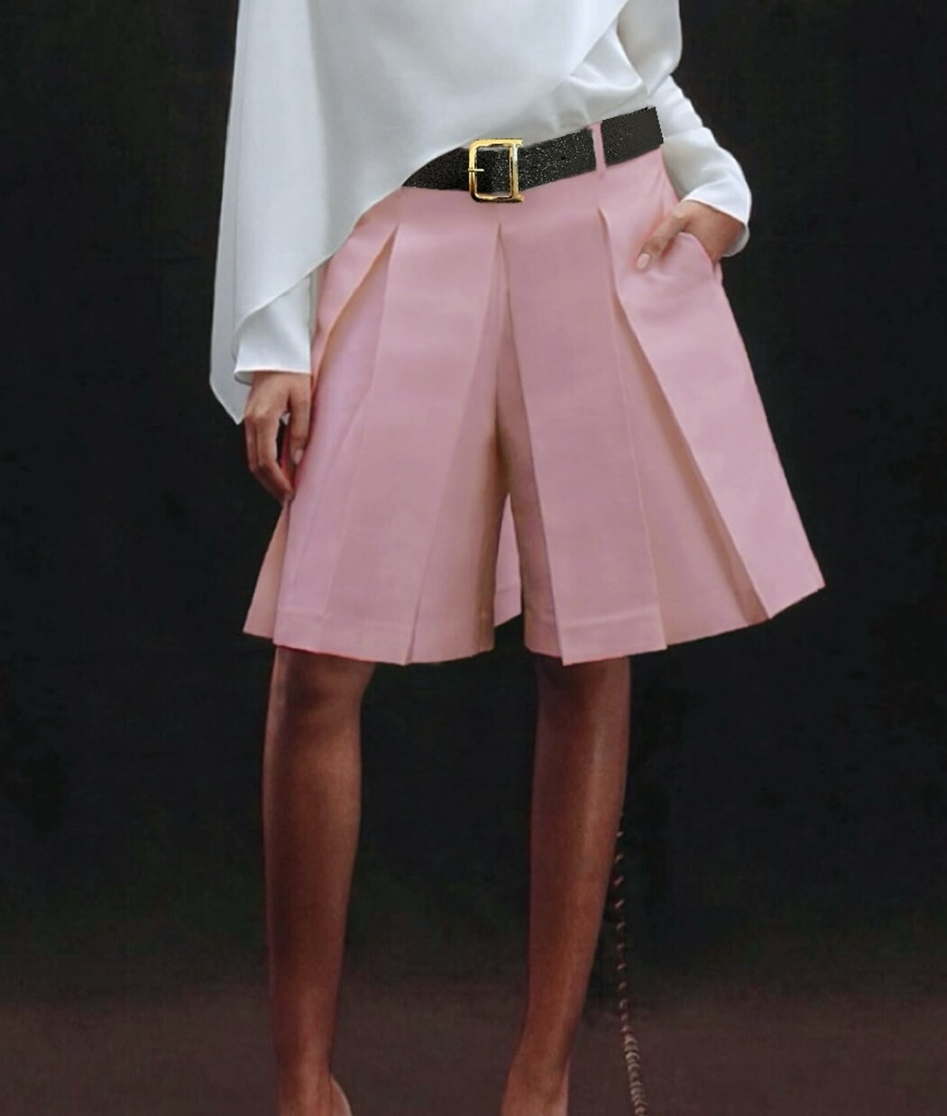 Grossiste Rosy Days - Short Long Tendance à Ceinture Bouclé