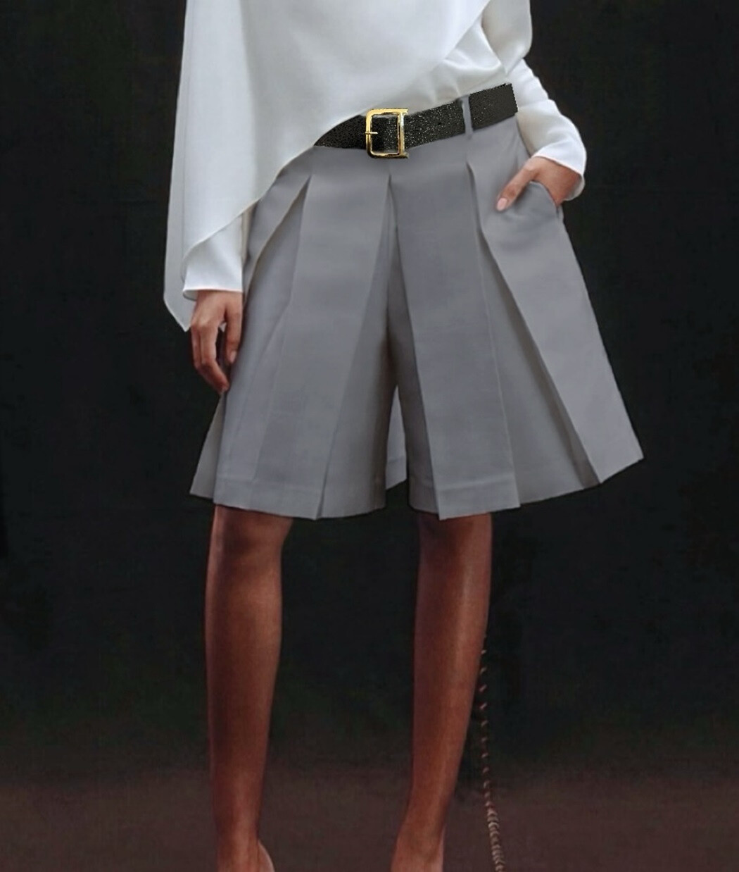 Grossiste Rosy Days - Short Long Tendance à Ceinture Bouclé