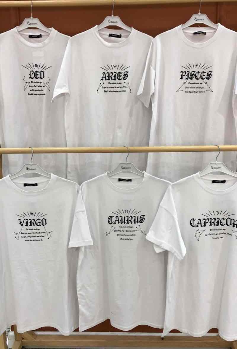 Wholesaler Rosy Days - Zodiac sign tshirt