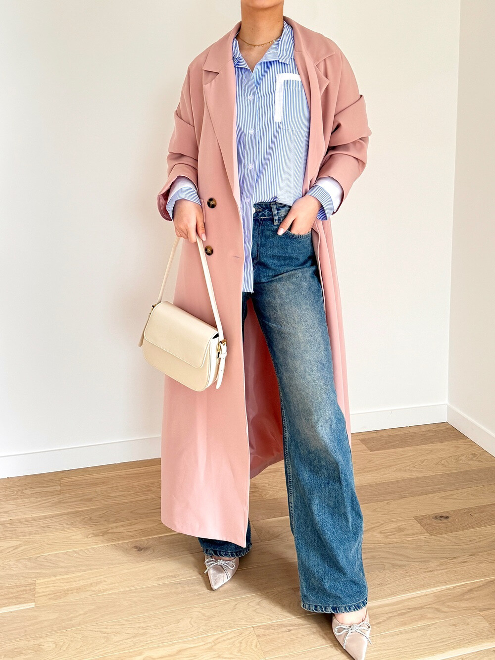 Grossiste Rosy Days - Veste Trench Longue Large manche longue Oversize