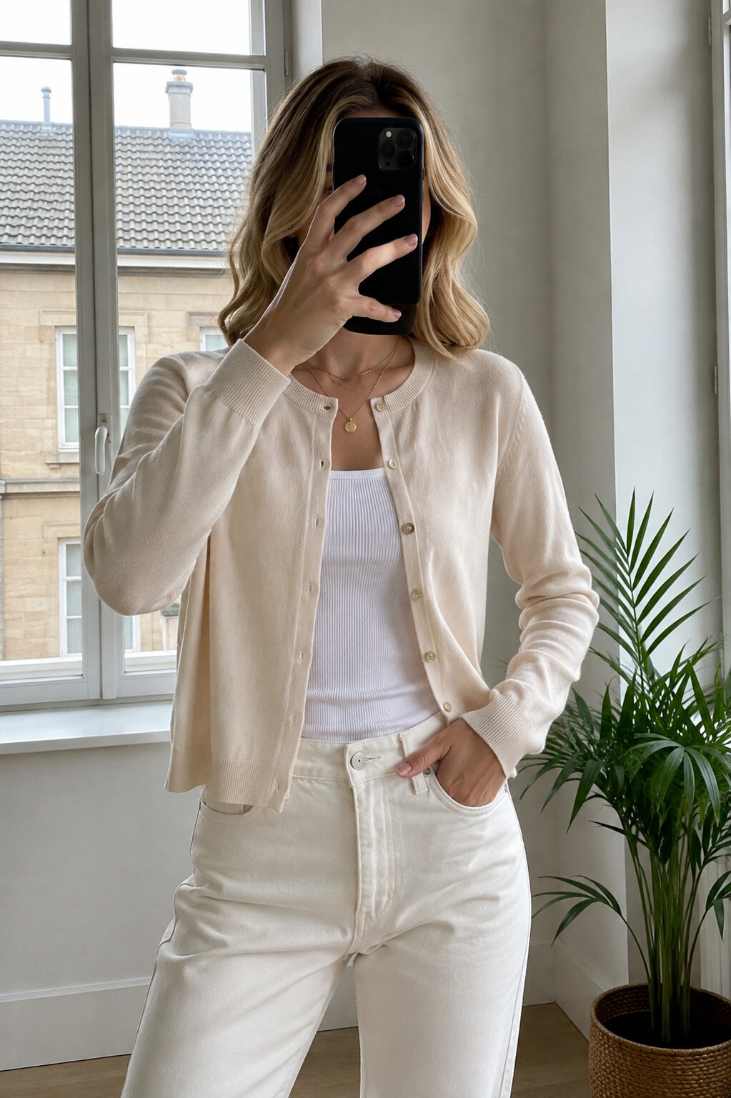 Großhändler ROSYDAYS - Bestseller Feinstrick Basic Cardigan mit Muschelknöpfen
