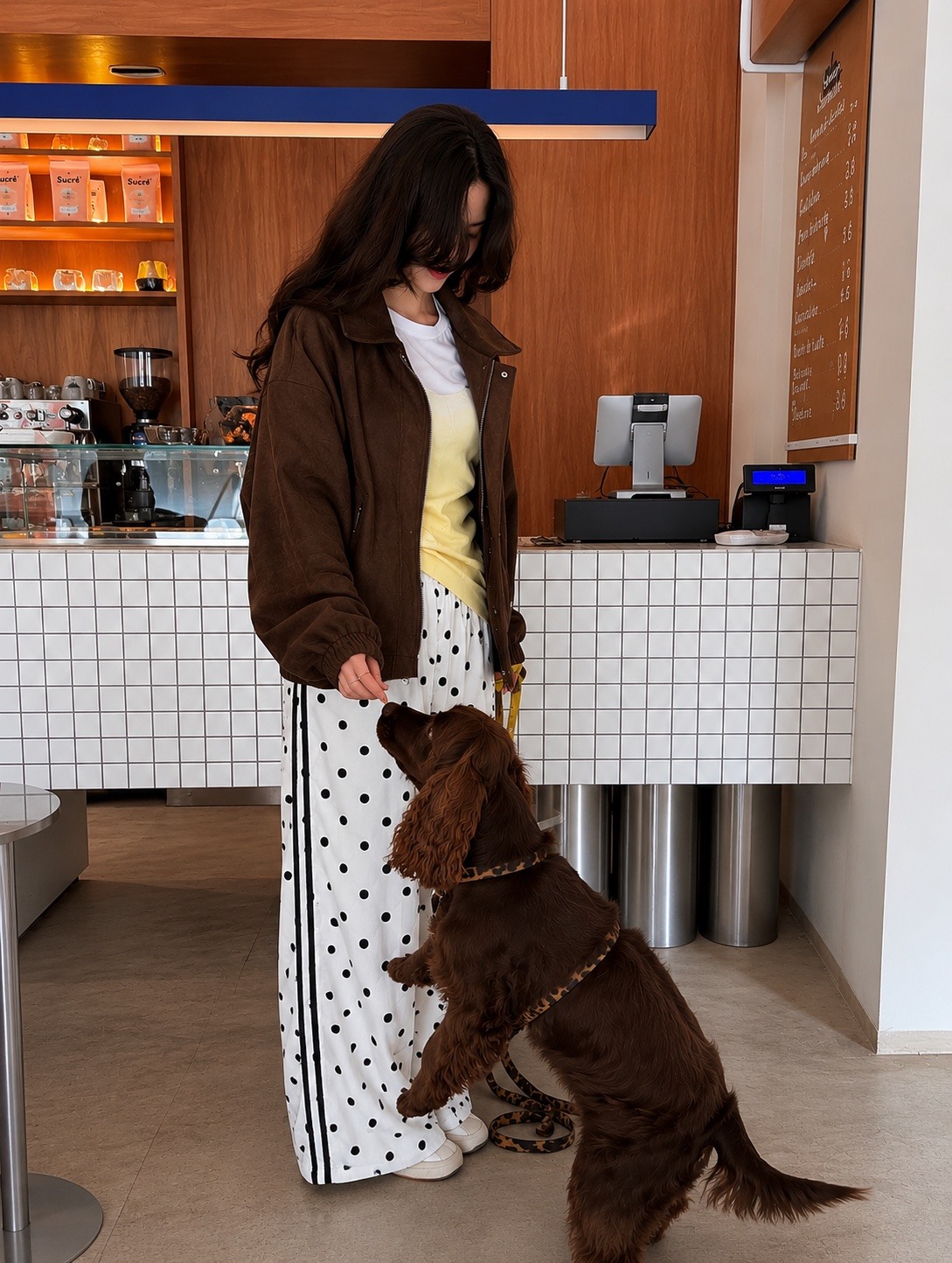 Grossiste ROSYDAYS - Pantalon Pois à Rayures Tendance