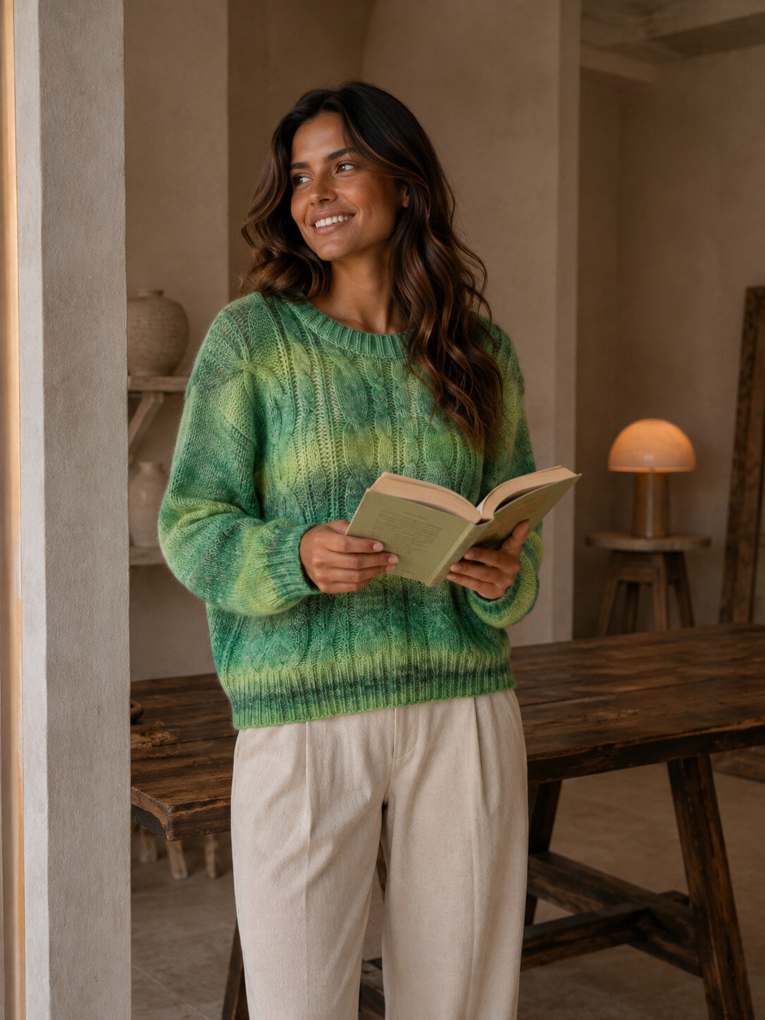 Grossiste ROSYDAYS - Pull Maille Torsadé Tie Dye