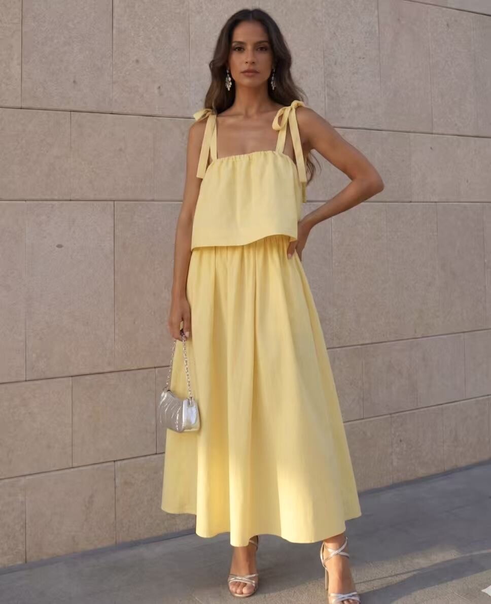 Großhändler ROSYDAYS - Schickes Trägerkleid aus Viskose