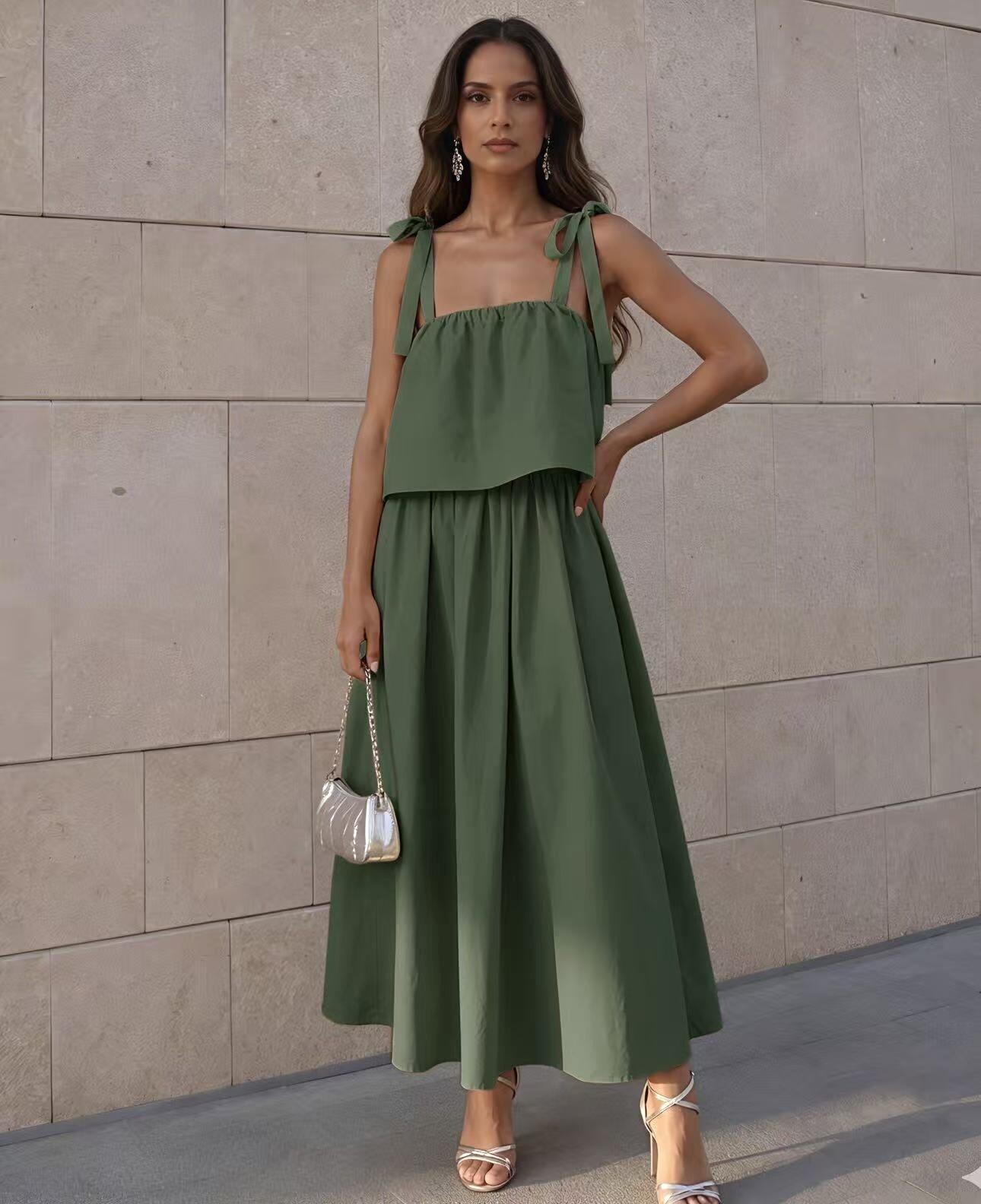 Großhändler ROSYDAYS - Schickes Trägerkleid aus Viskose