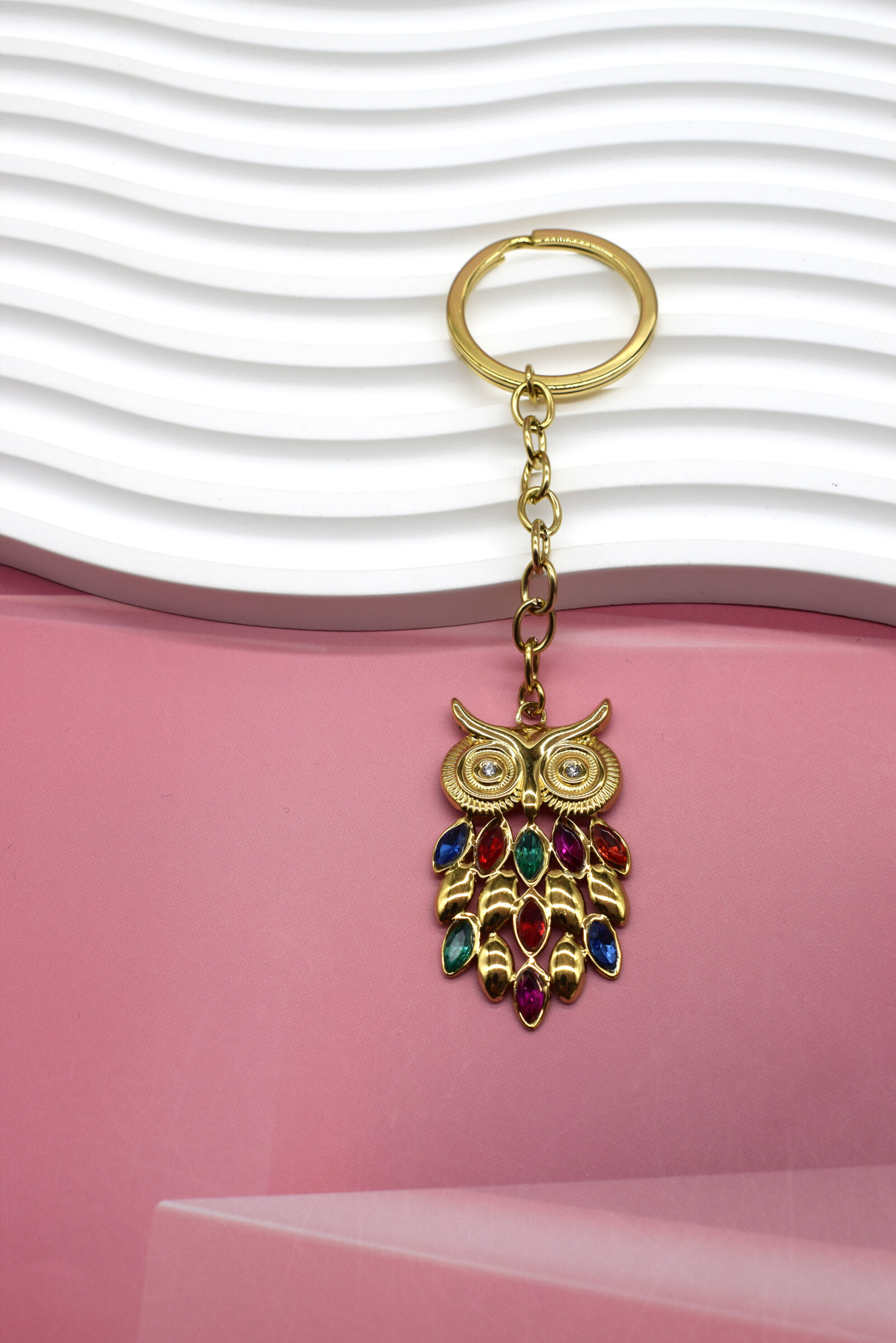 Wholesaler Rouge Bonbons - Stainless steel owl keychain