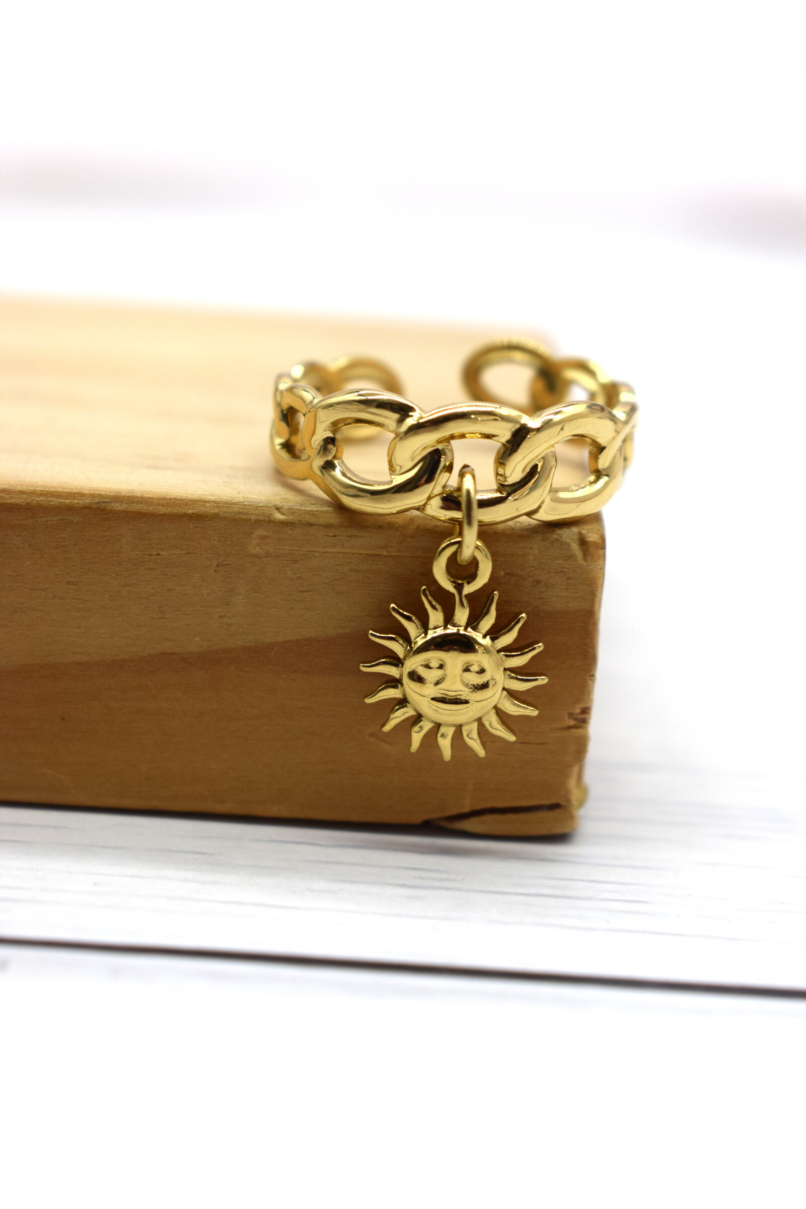 Großhändler Rouge Bonbons - Verstellbarer Charm-Ring aus Edelstahl