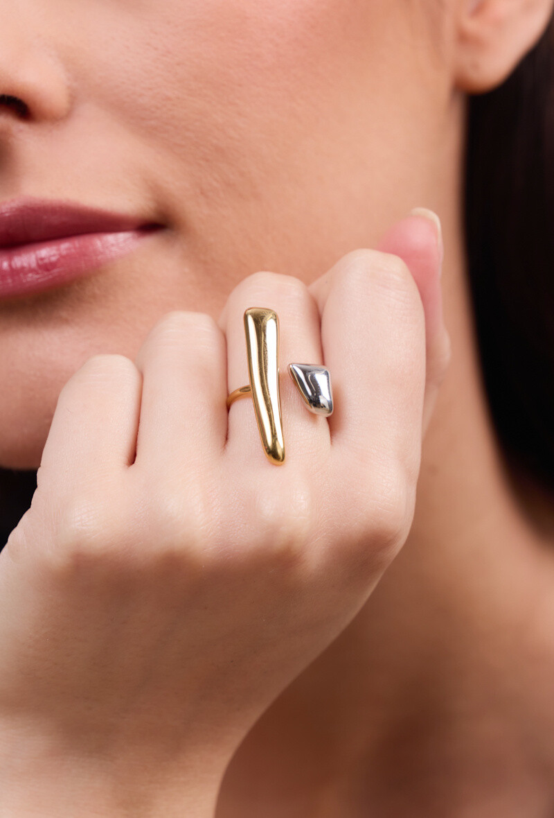 Wholesaler Rouge Bonbons - Adjustable stainless steel ring
