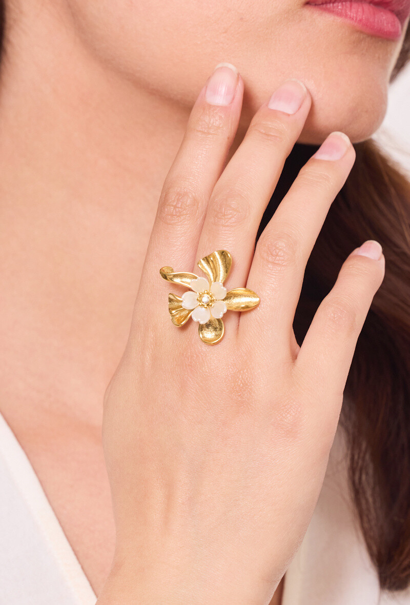 Wholesaler Rouge Bonbons - Adjustable stainless steel ring