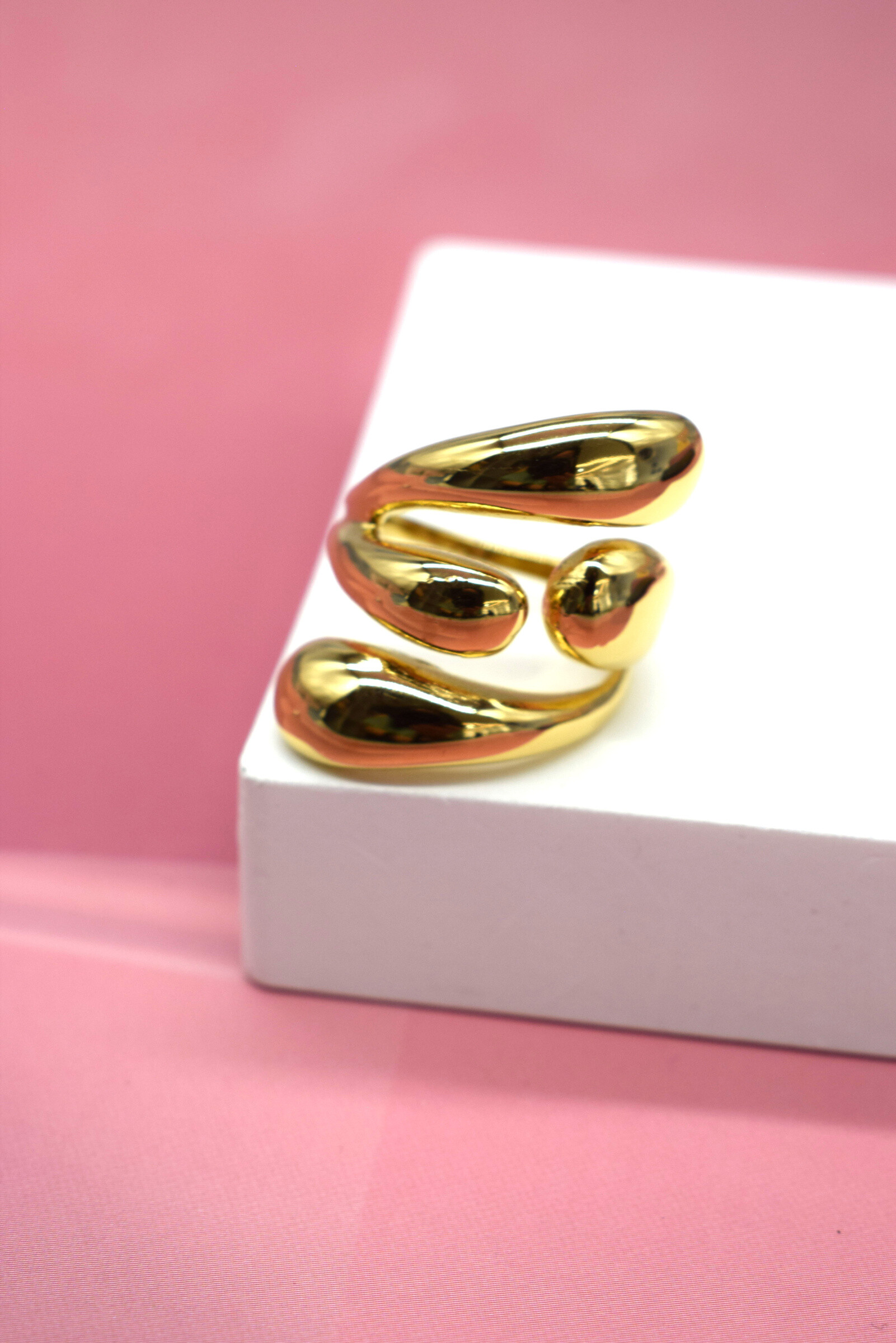 Mayorista Rouge Bonbons - Anillo de acero inoxidable ajustable