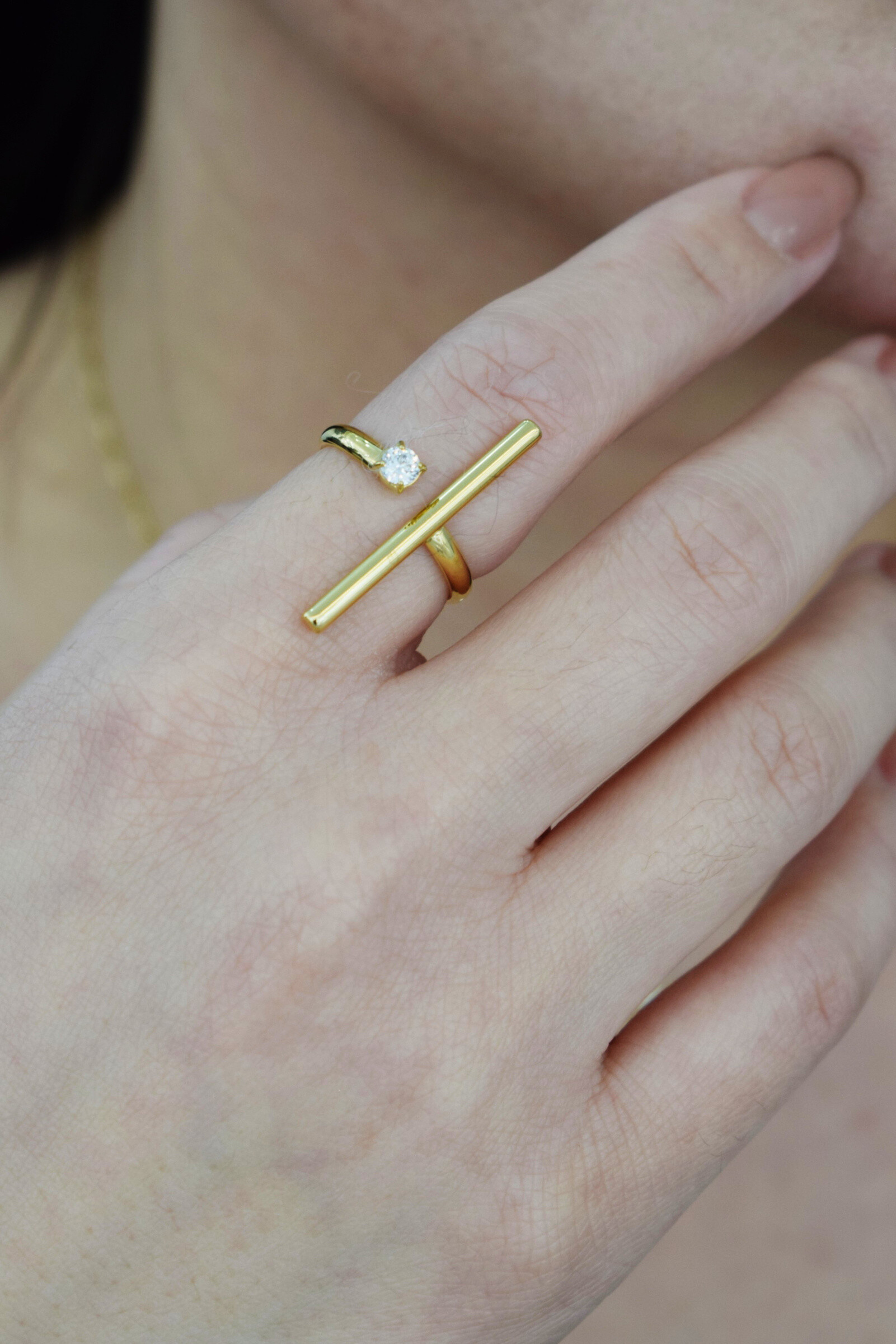 Wholesaler Rouge Bonbons - Stainless steel bar ring
