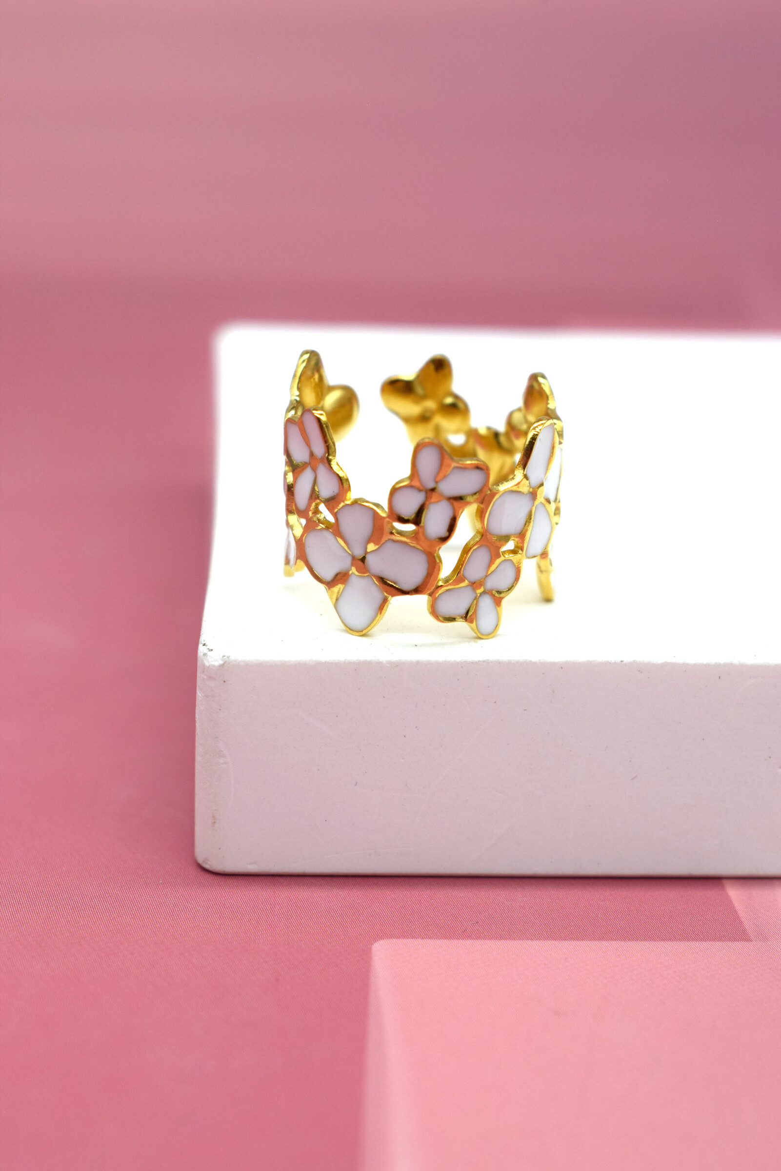 Wholesaler Rouge Bonbons - ADJUSTABLE STAINLESS STEEL RING