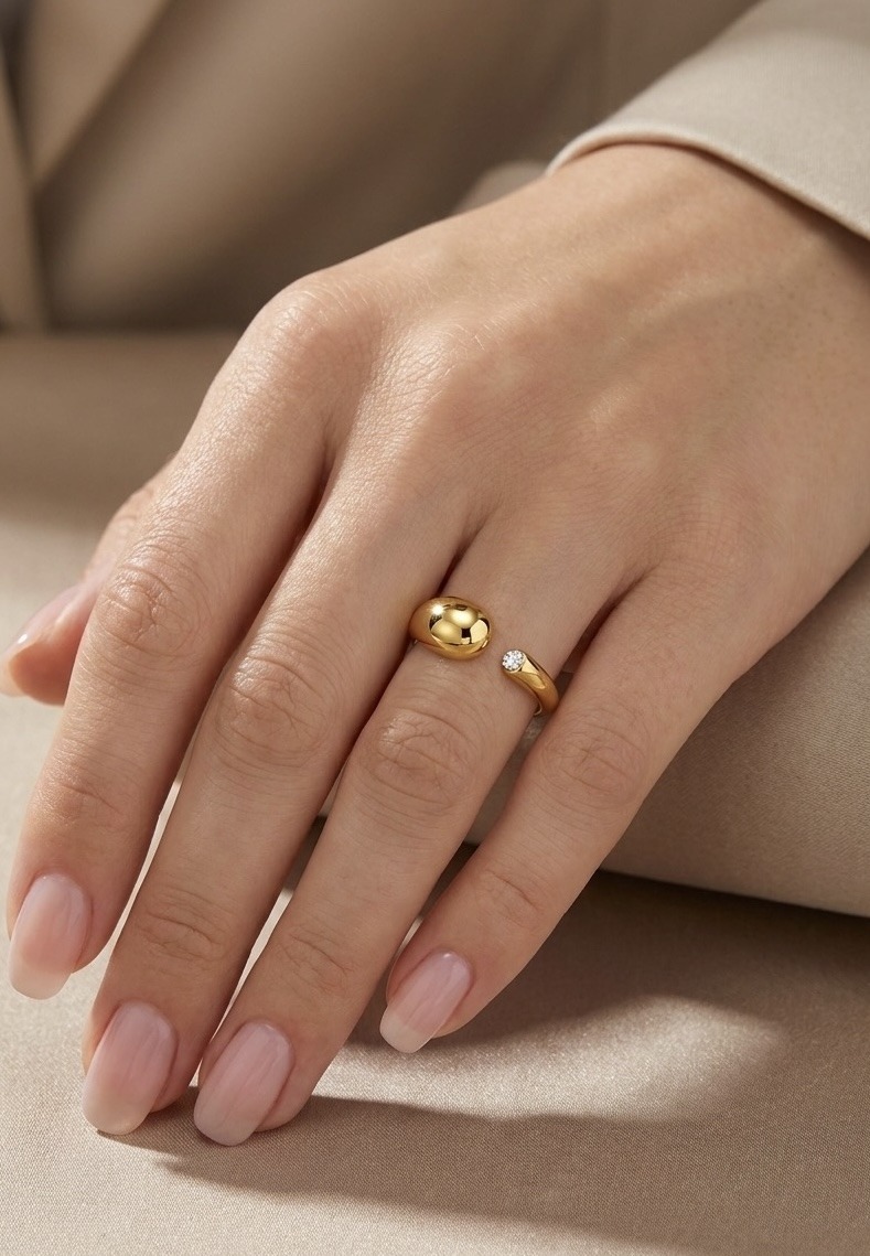 Mayorista Rouge Bonbons - ANILLO AJUSTABLE DE ACERO INOXIDABLE