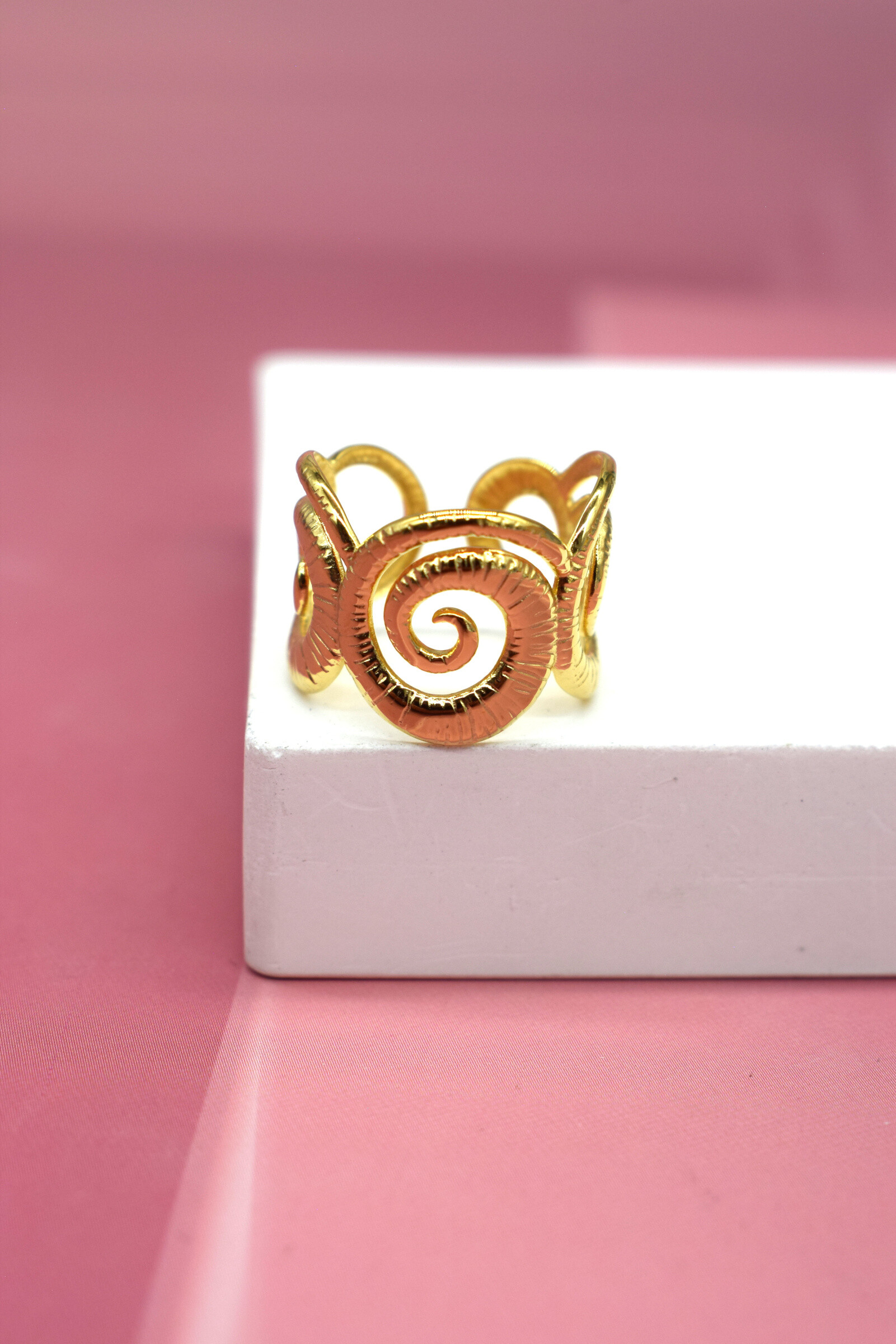 Wholesaler Rouge Bonbons - ADJUSTABLE STAINLESS STEEL RING