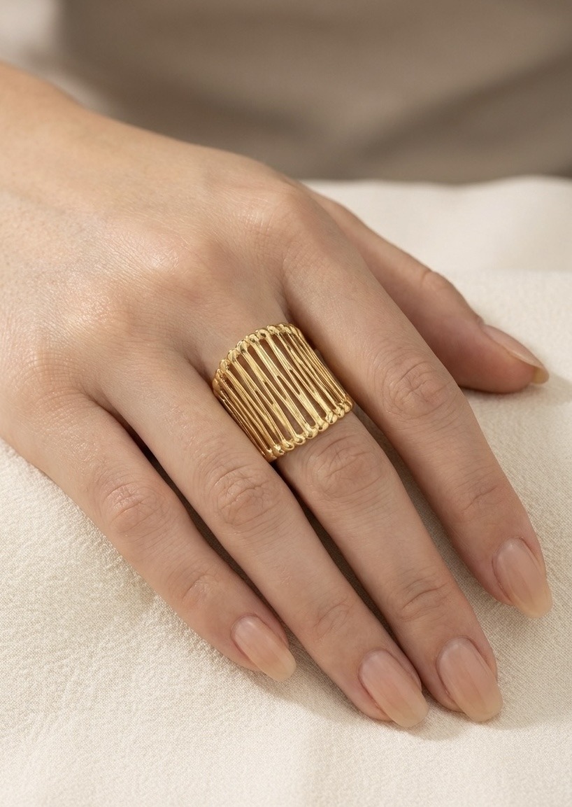 Mayorista Rouge Bonbons - ANILLO AJUSTABLE DE ACERO INOXIDABLE