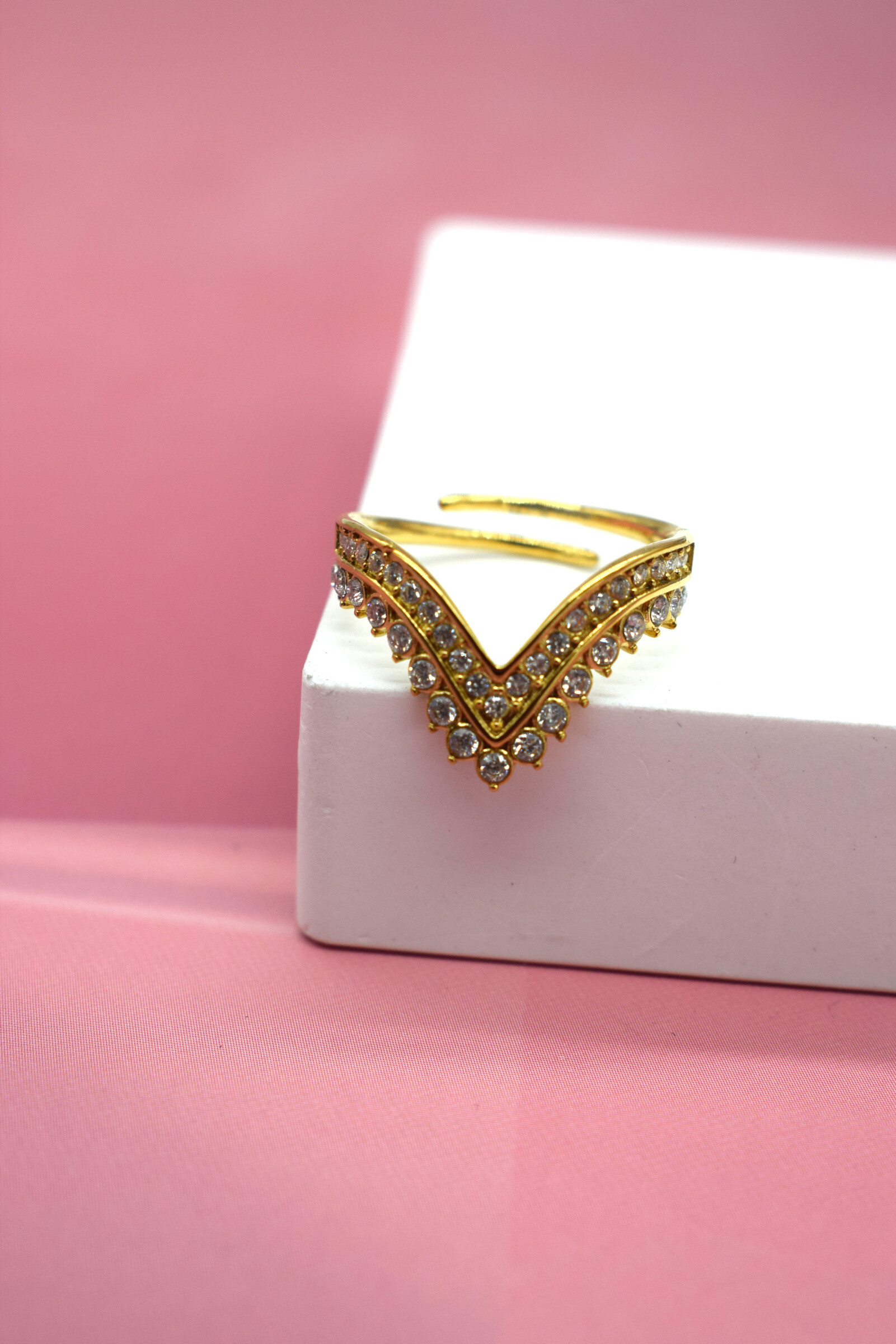 Grossiste Rouge Bonbons - BAGUE AJUSTABLE EN ACIER INOXYDABLE