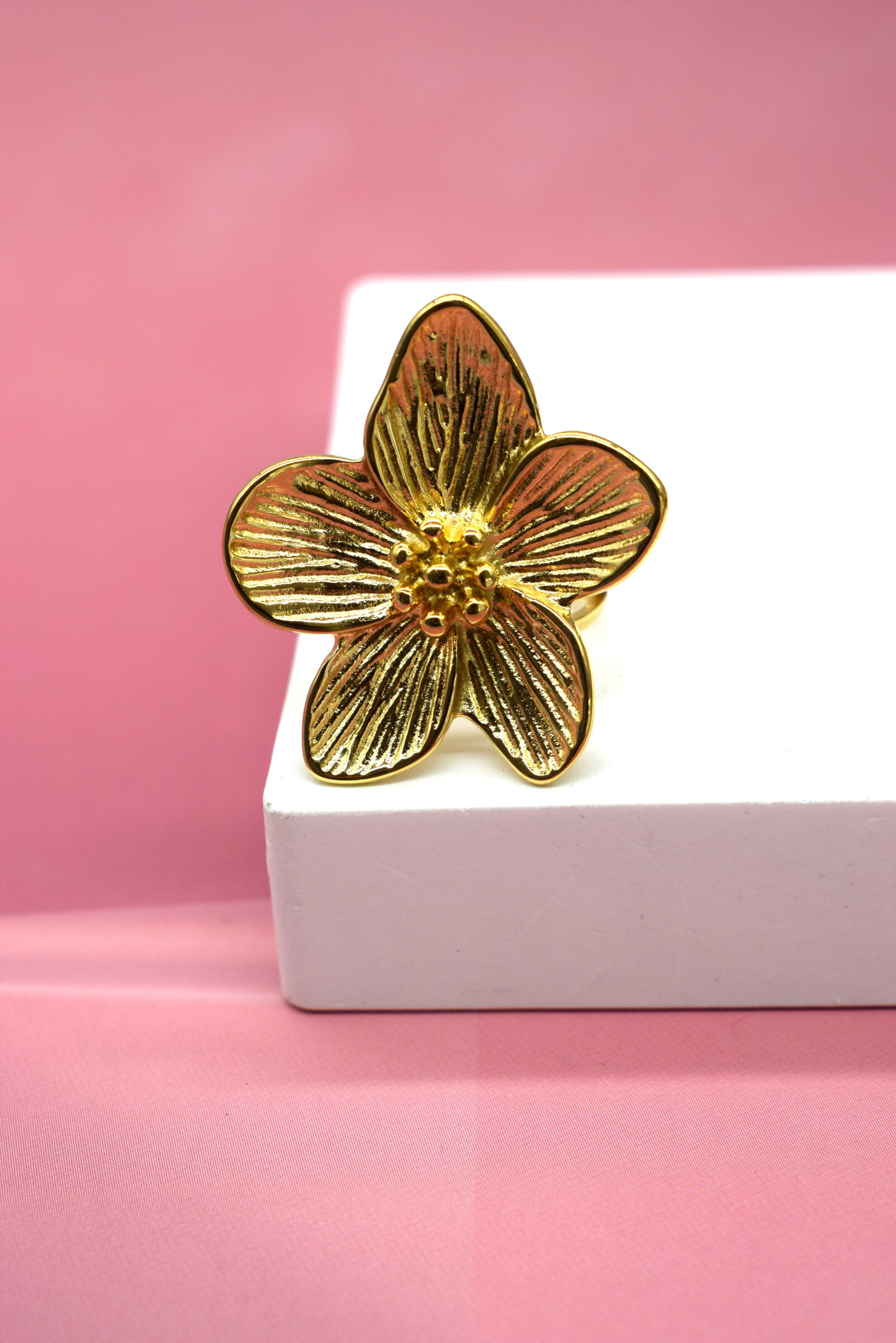 Wholesaler Rouge Bonbons - Adjustable stainless steel ring
