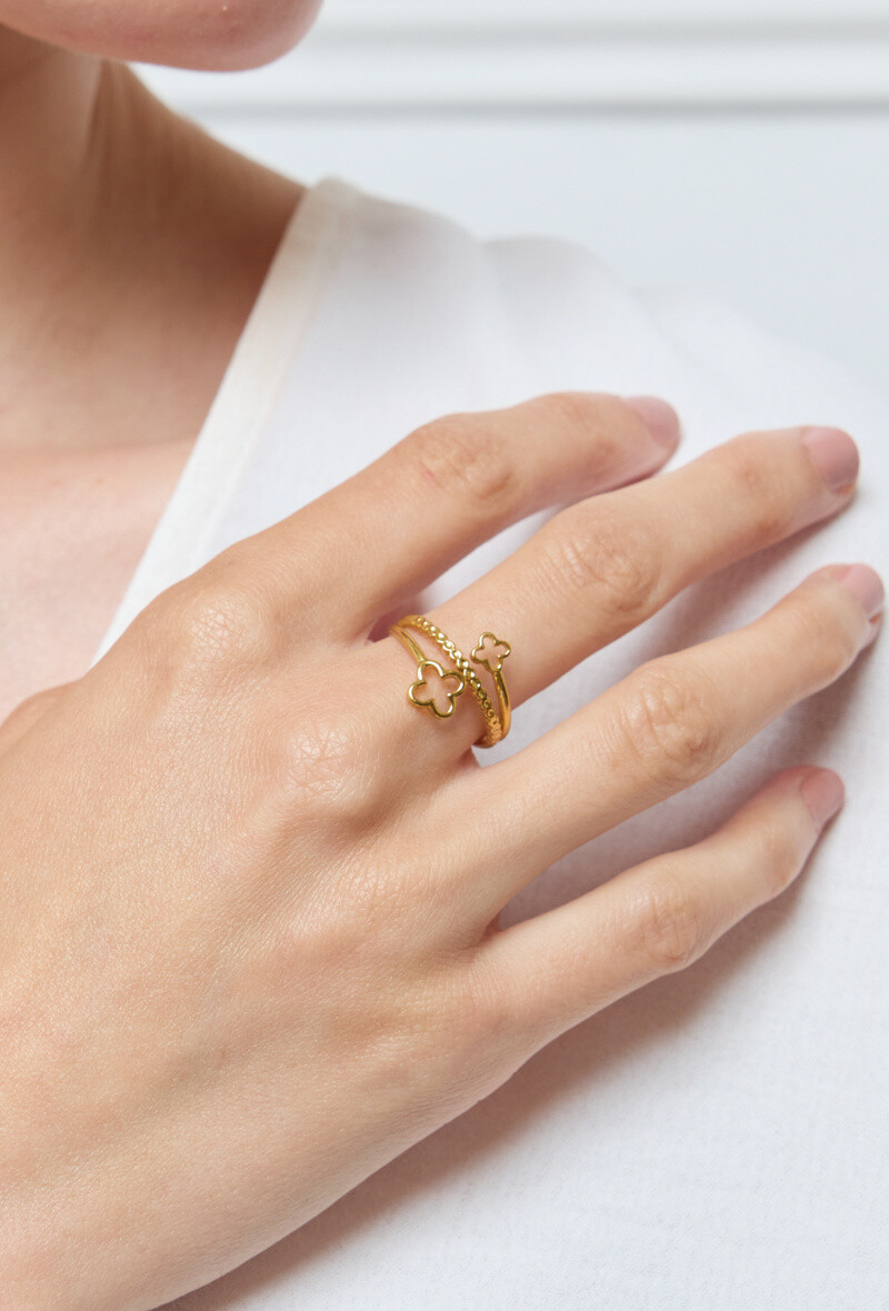 Grossiste Rouge Bonbons - BAGUE AJUSTABLE EN ACIER INOXYDABLE