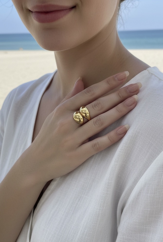 Mayorista Rouge Bonbons - ANILLO AJUSTABLE DE ACERO INOXIDABLE