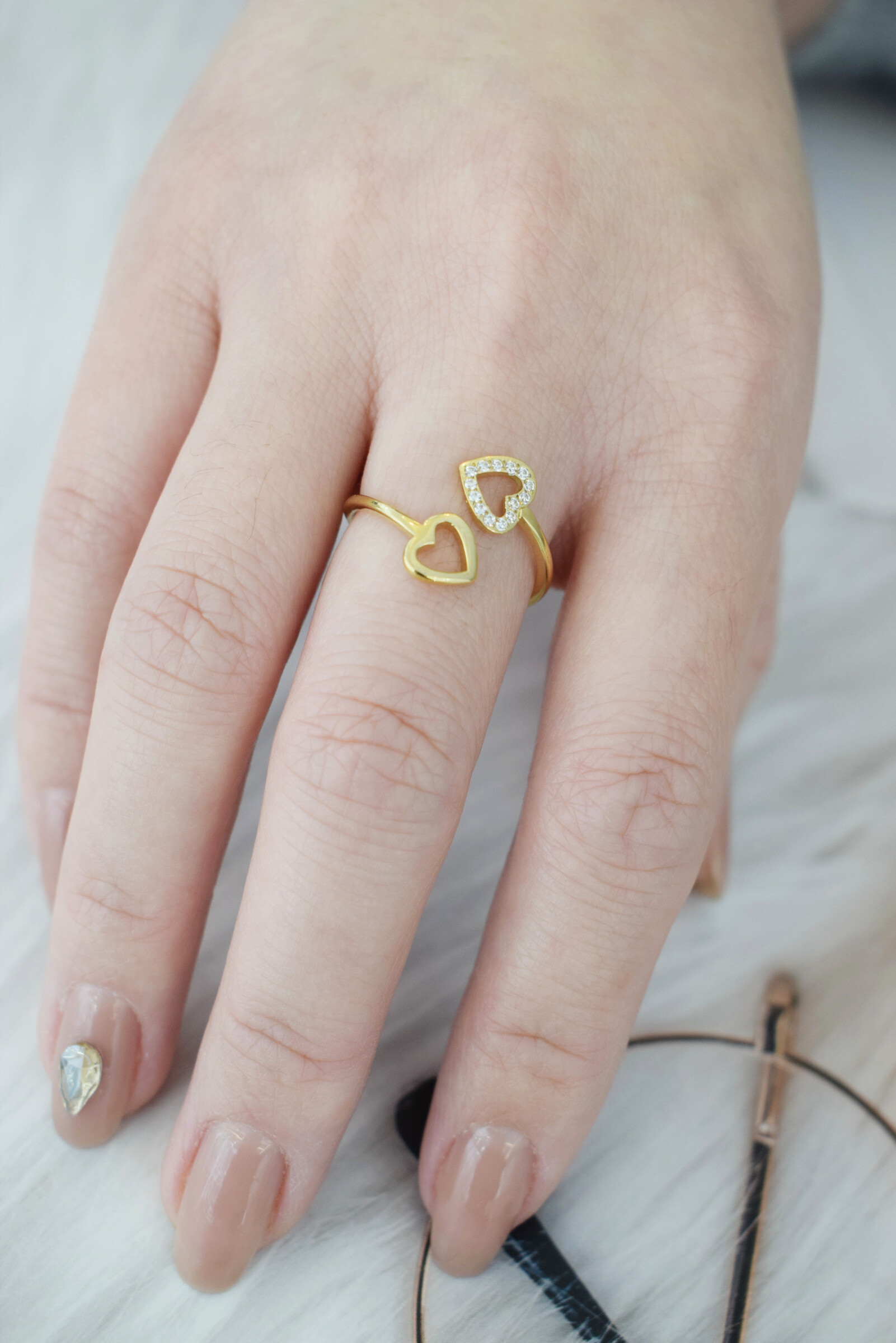 Wholesaler Rouge Bonbons - Stainless steel heart ring
