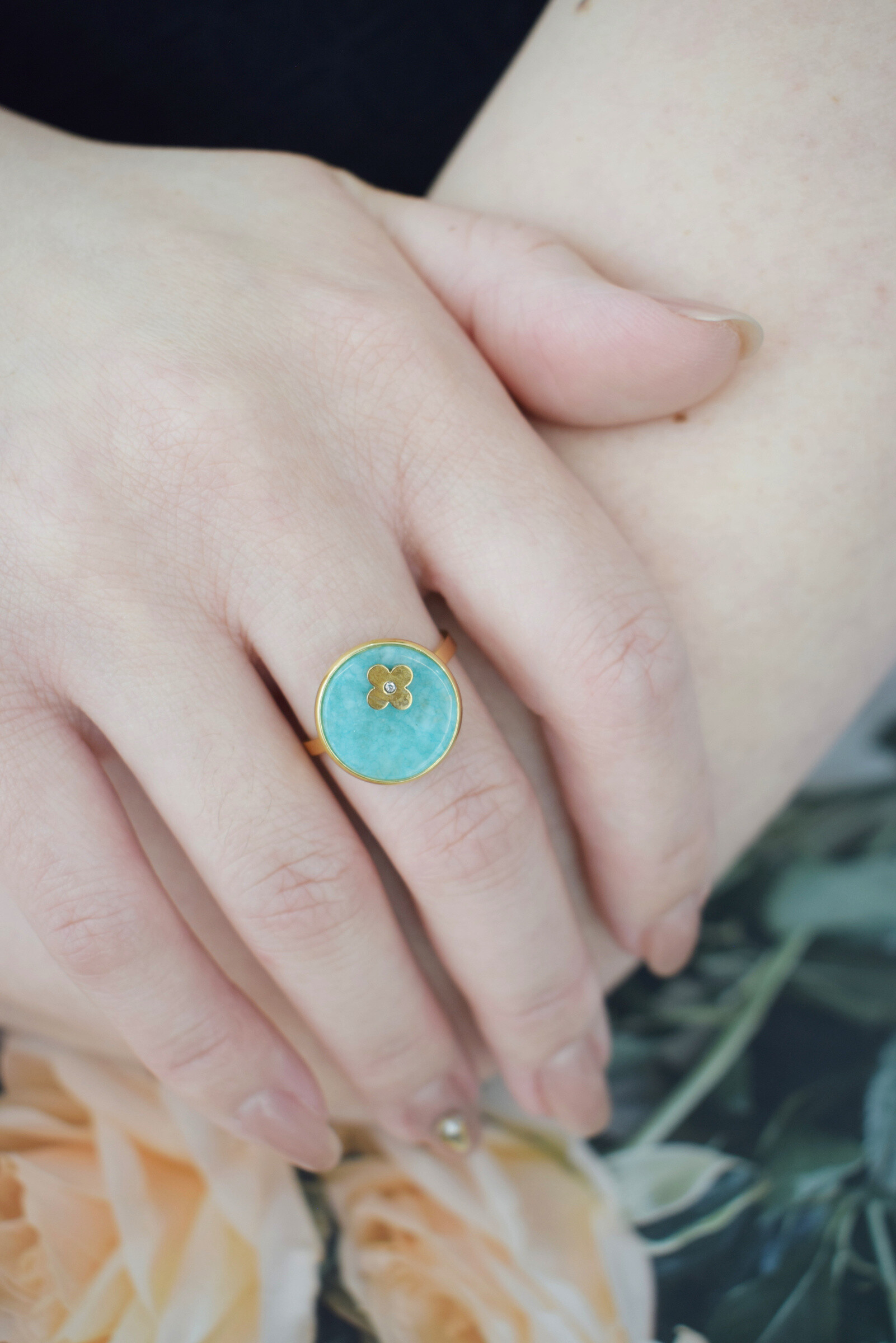 Wholesaler Rouge Bonbons - Stainless steel flower ring