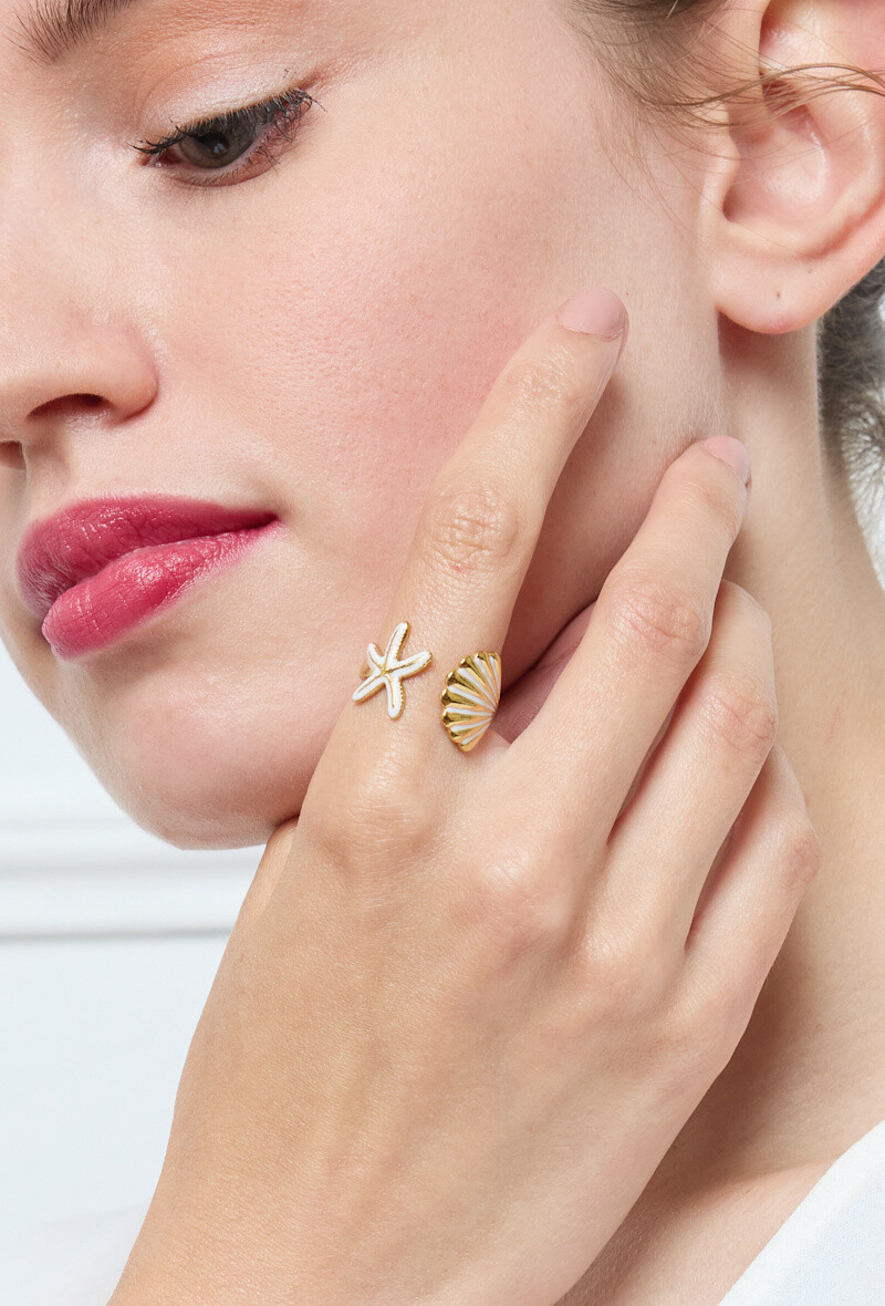 Wholesaler Rouge Bonbons - ADJUSTABLE STAINLESS STEEL RING
