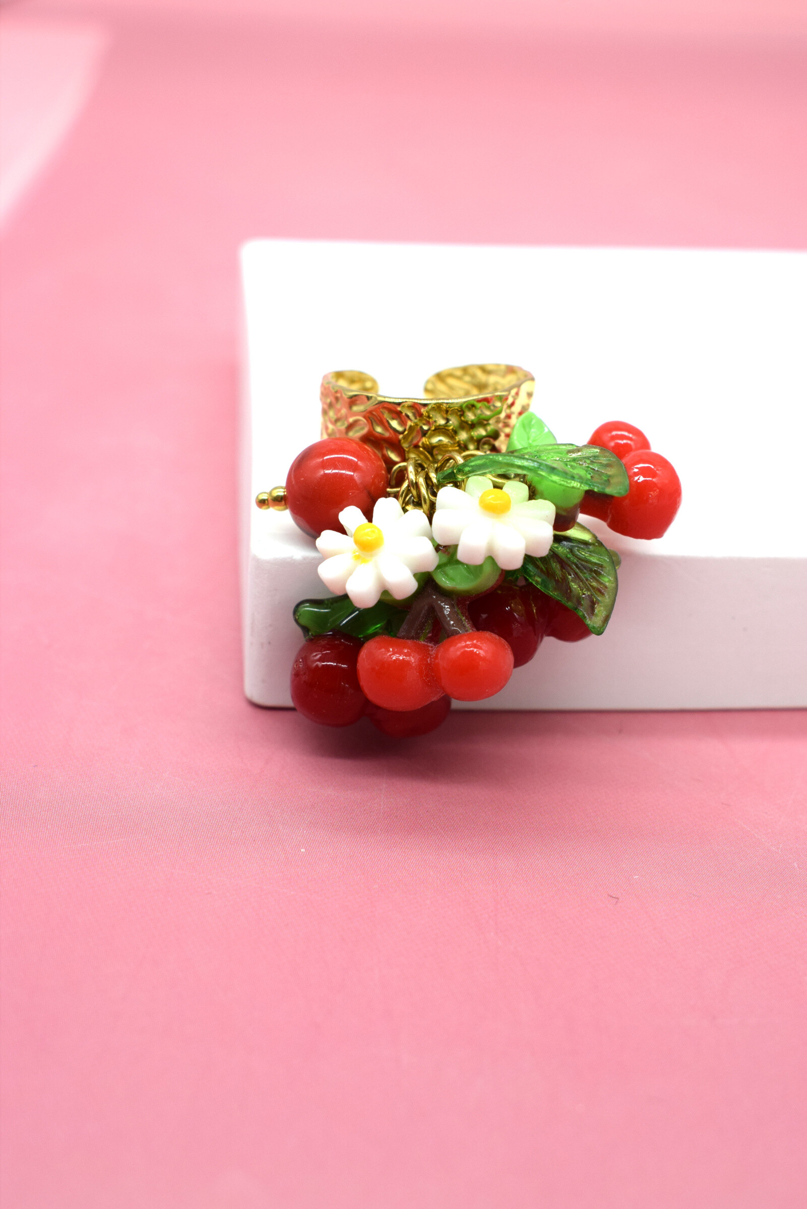 Wholesaler Rouge Bonbons - ADJUSTABLE STAINLESS STEEL RING