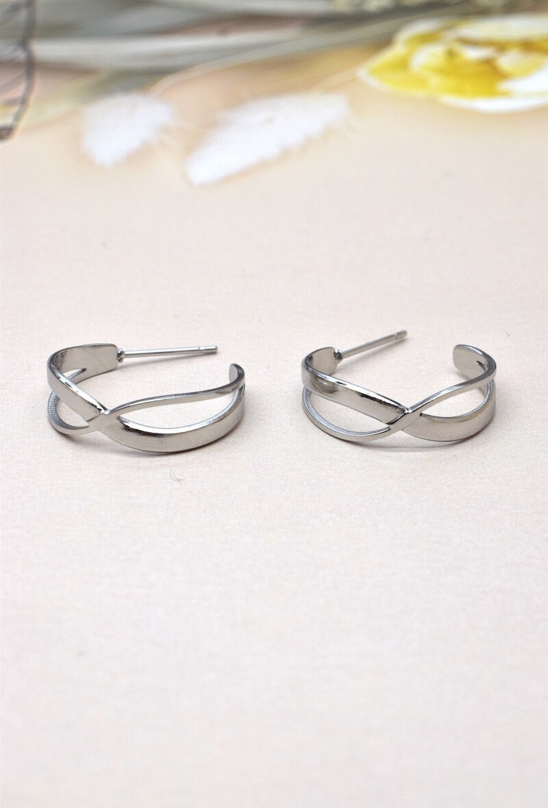 Grossiste Rouge Bonbons - BOUCLE D'OREILLE EN ACIER
