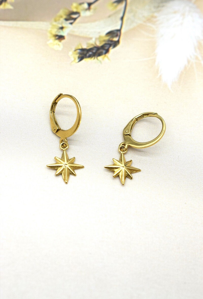 Grossiste Rouge Bonbons - BOUCLE D'OREILLE EN ACIER