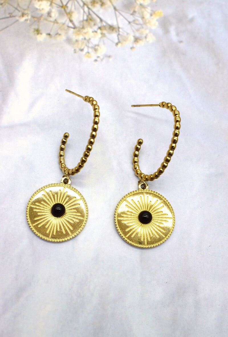 Grossiste Rouge Bonbons - BOUCLE D'OREILLE EN ACIER