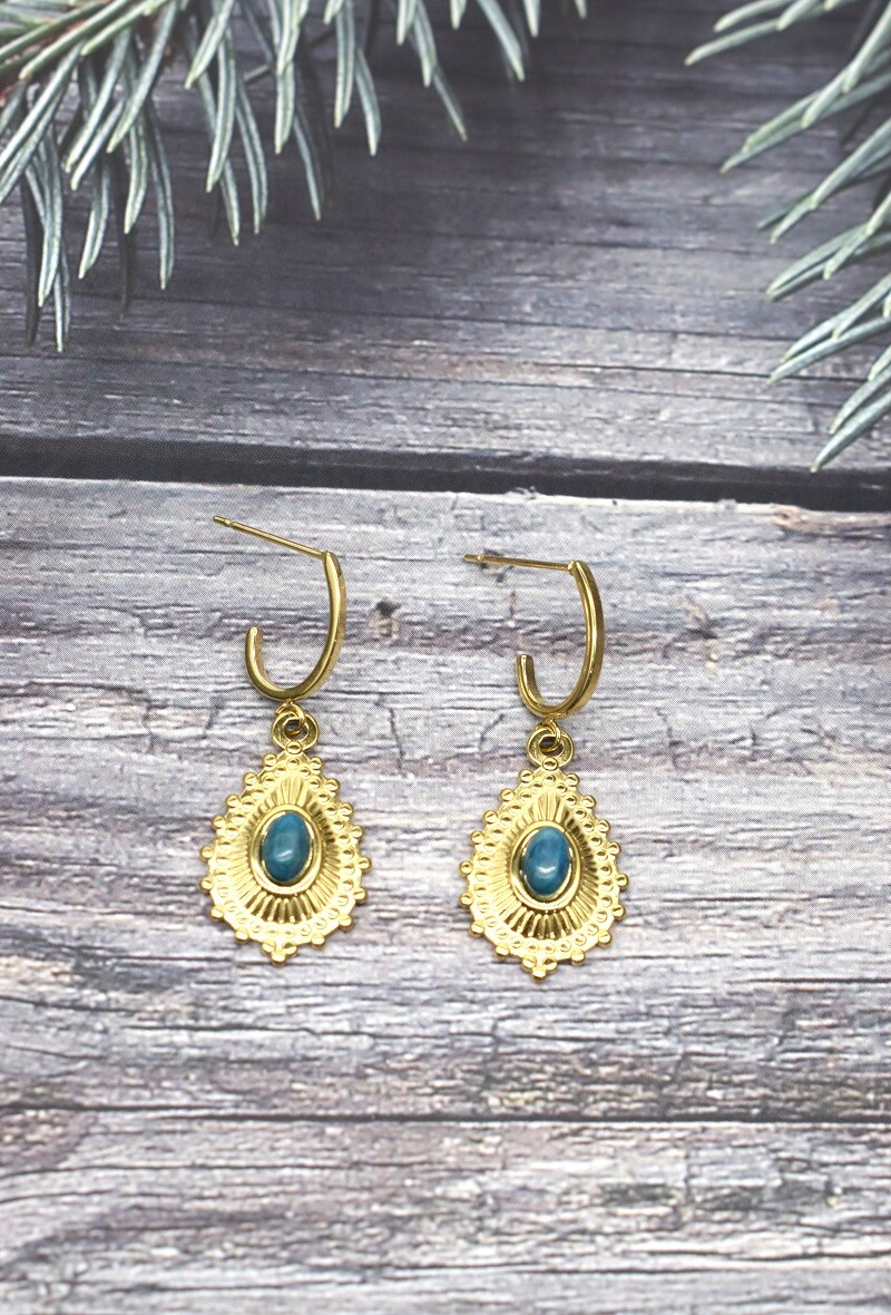 Grossiste Rouge Bonbons - BOUCLE D'OREILLE EN ACIER