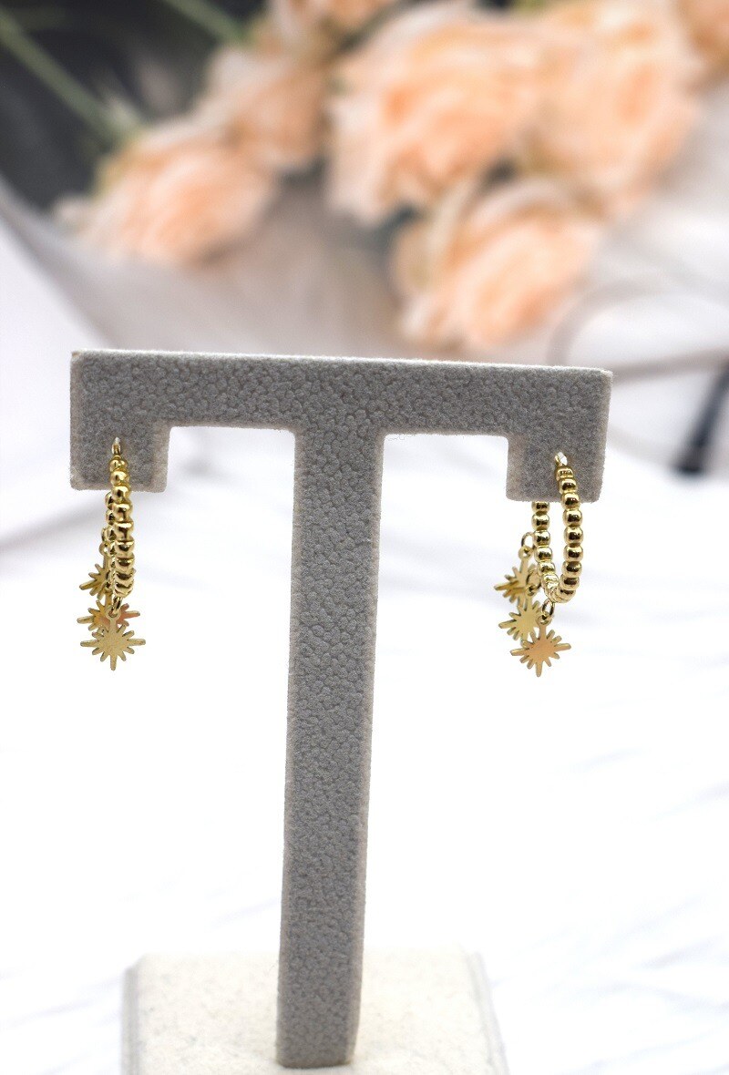 Grossiste Rouge Bonbons - BOUCLE D'OREILLE EN ACIER