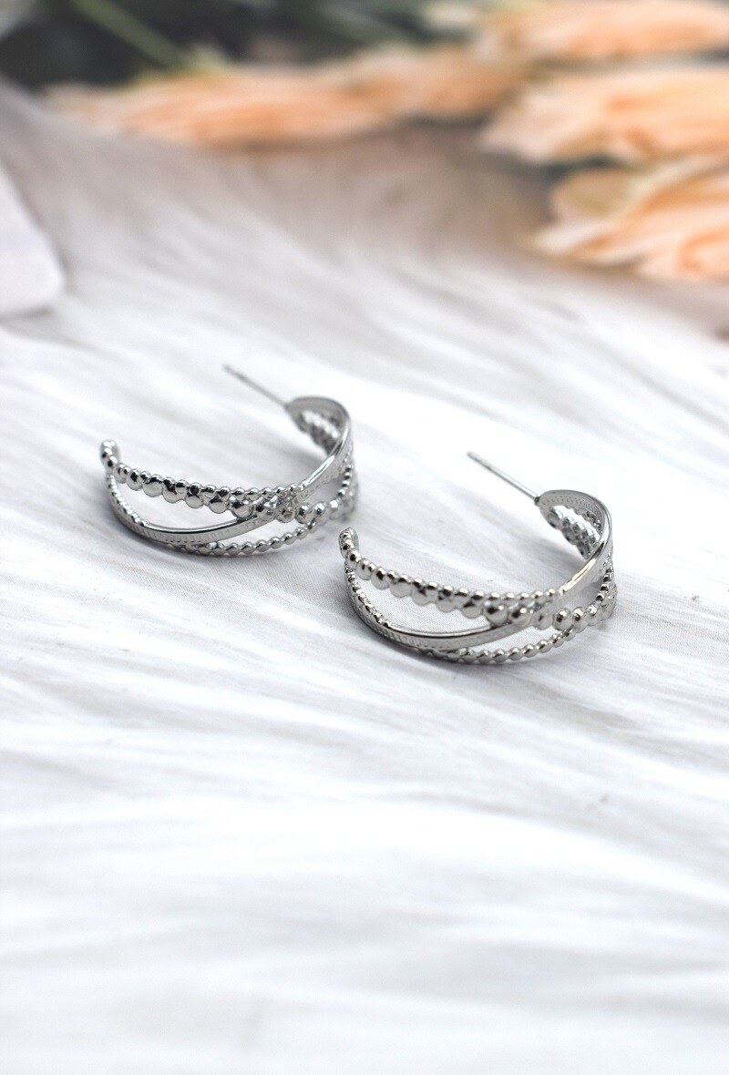 Grossiste Rouge Bonbons - BOUCLE D'OREILLE EN ACIER
