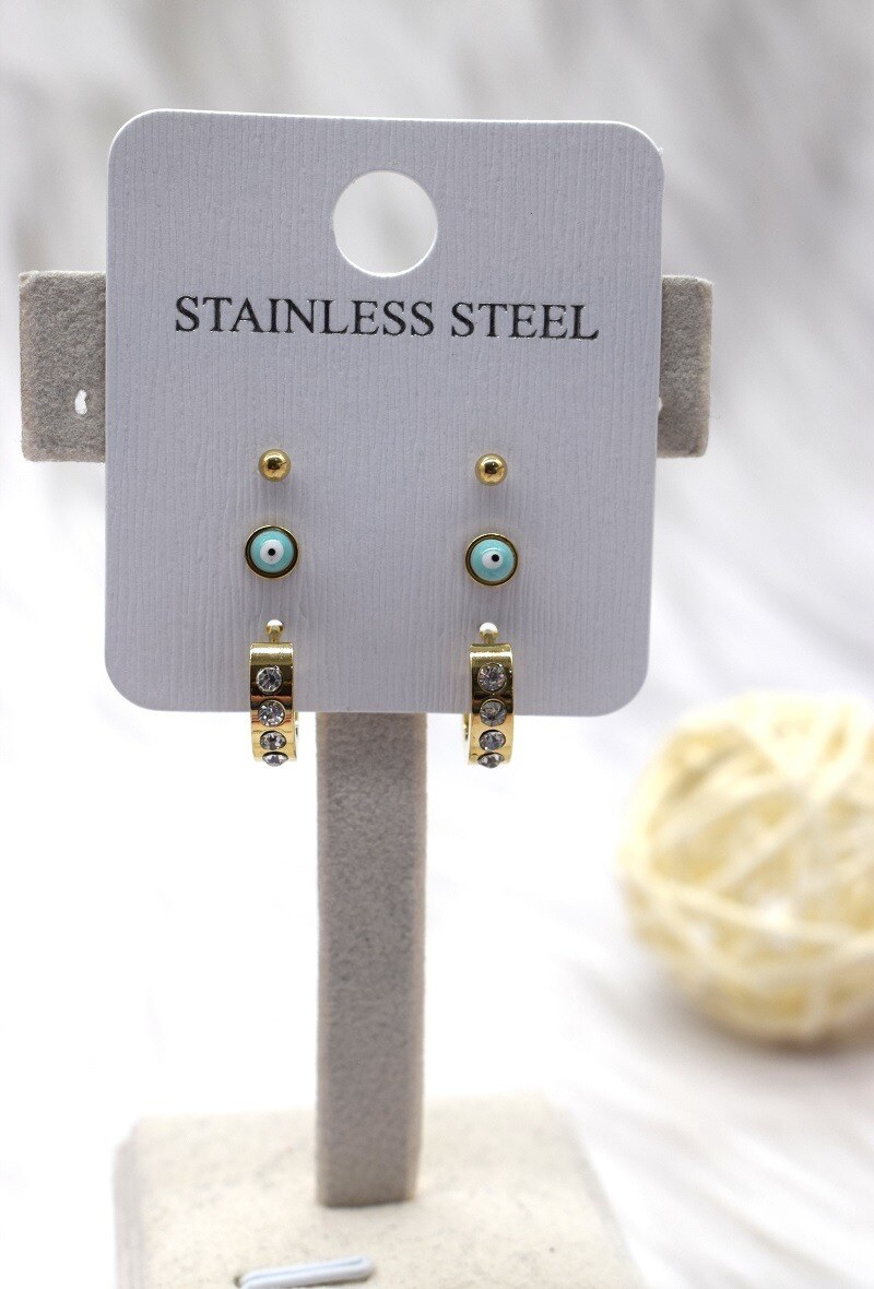 Grossiste Rouge Bonbons - BOUCLE D'OREILLE EN ACIER