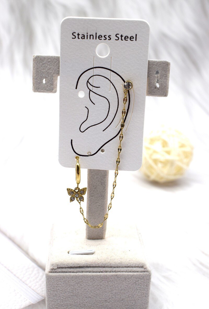 Grossiste Rouge Bonbons - BOUCLE D'OREILLE EN ACIER