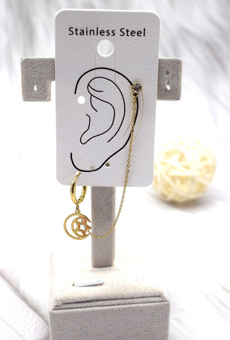 Grossiste Rouge Bonbons - BOUCLE D'OREILLE EN ACIER