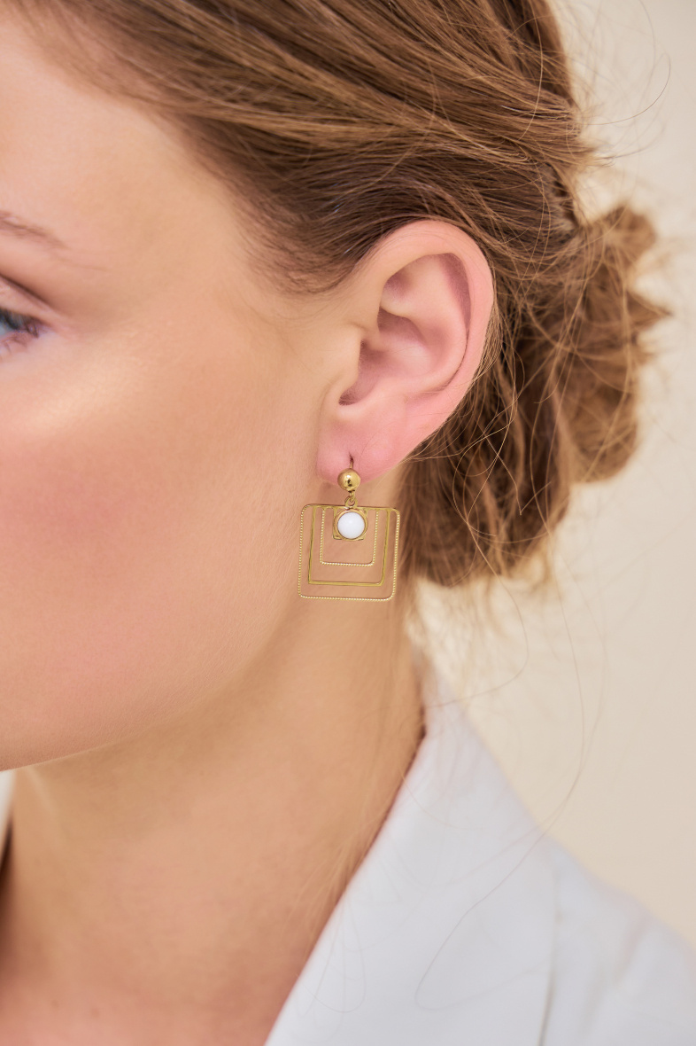 Grossiste Rouge Bonbons - BOUCLE D'OREILLE EN ACIER