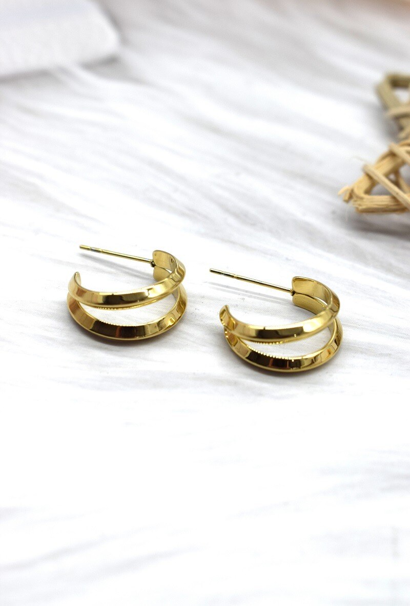 Grossiste Rouge Bonbons - BOUCLE D'OREILLE EN ACIER