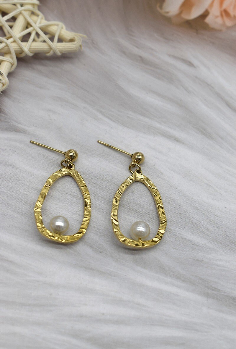 Grossiste Rouge Bonbons - BOUCLE D'OREILLE EN ACIER