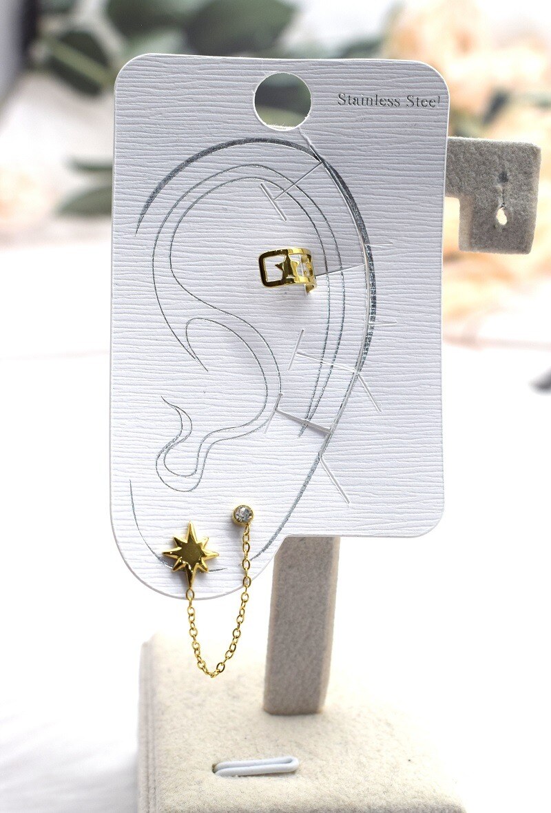 Grossiste Rouge Bonbons - BOUCLE D'OREILLE EN ACIER