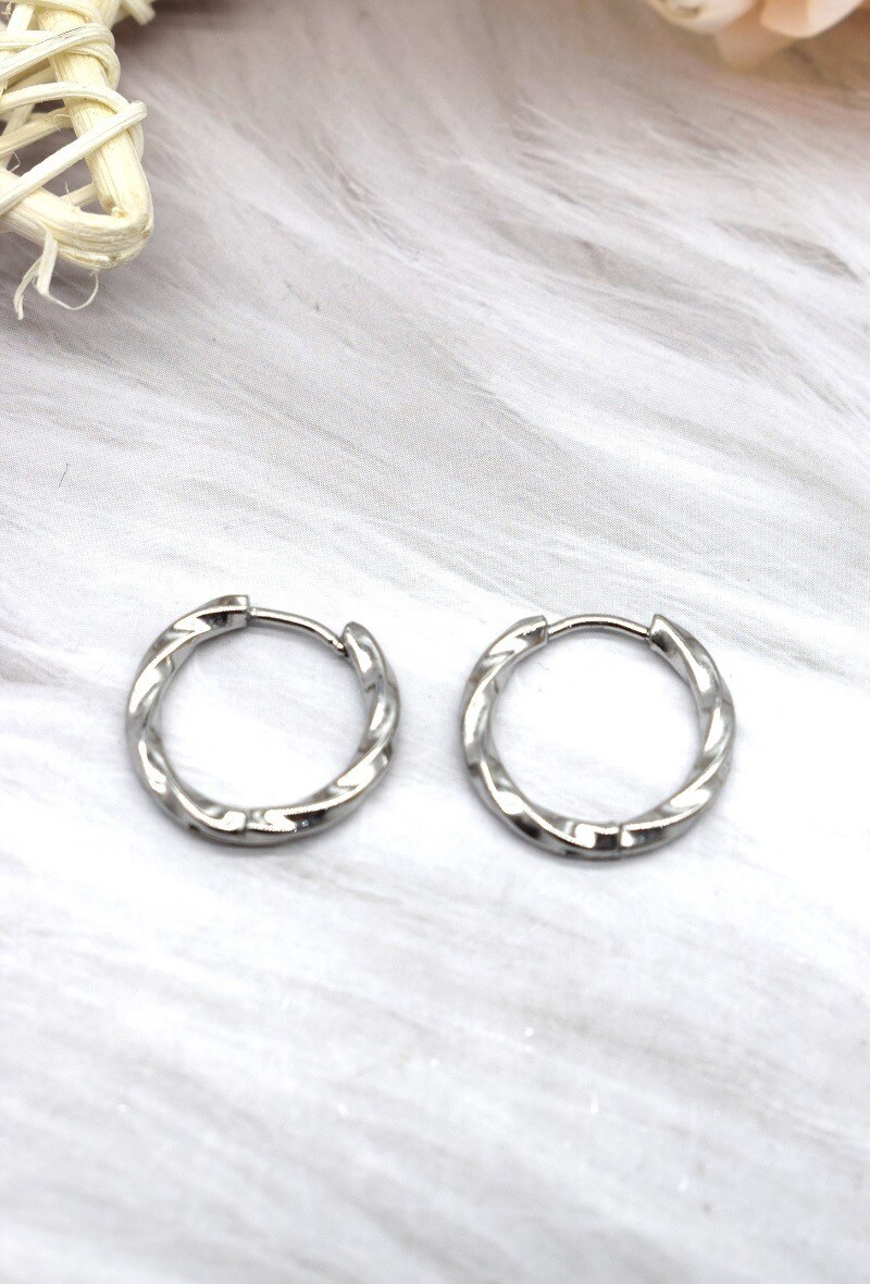 Grossiste Rouge Bonbons - BOUCLE D'OREILLE EN ACIER