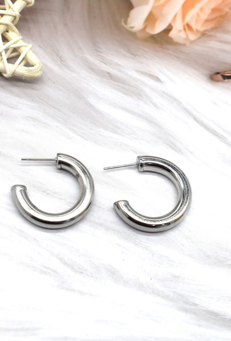 Grossiste Rouge Bonbons - BOUCLE D'OREILLE EN ACIER