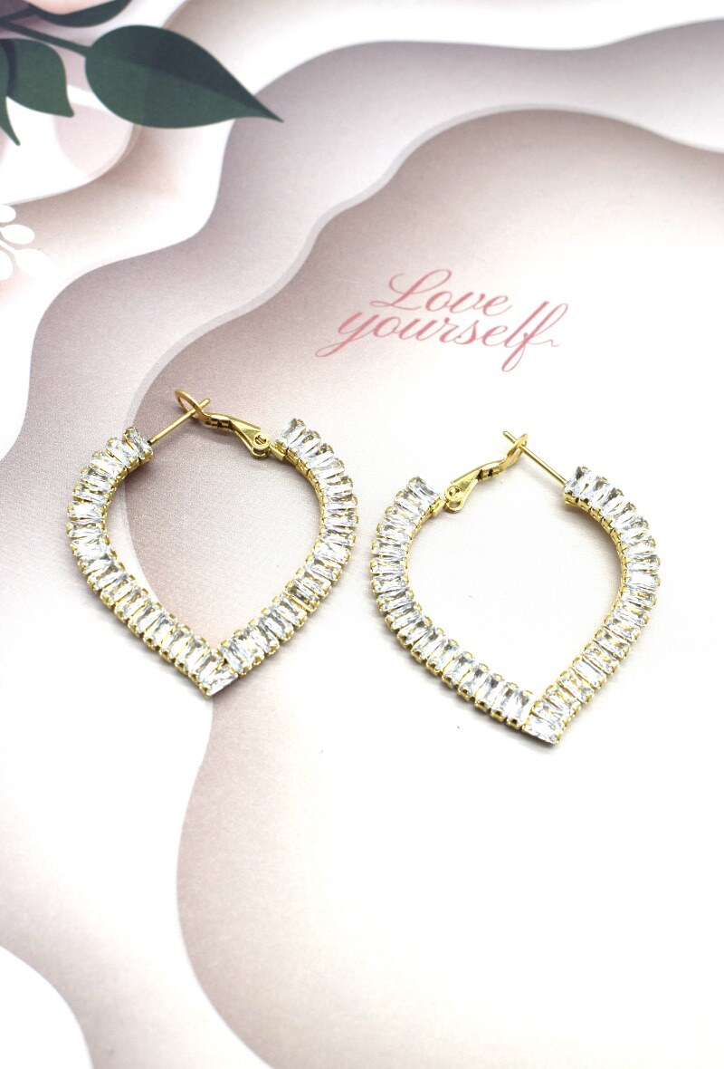 Grossiste Rouge Bonbons - Boucle d'oreille en acier