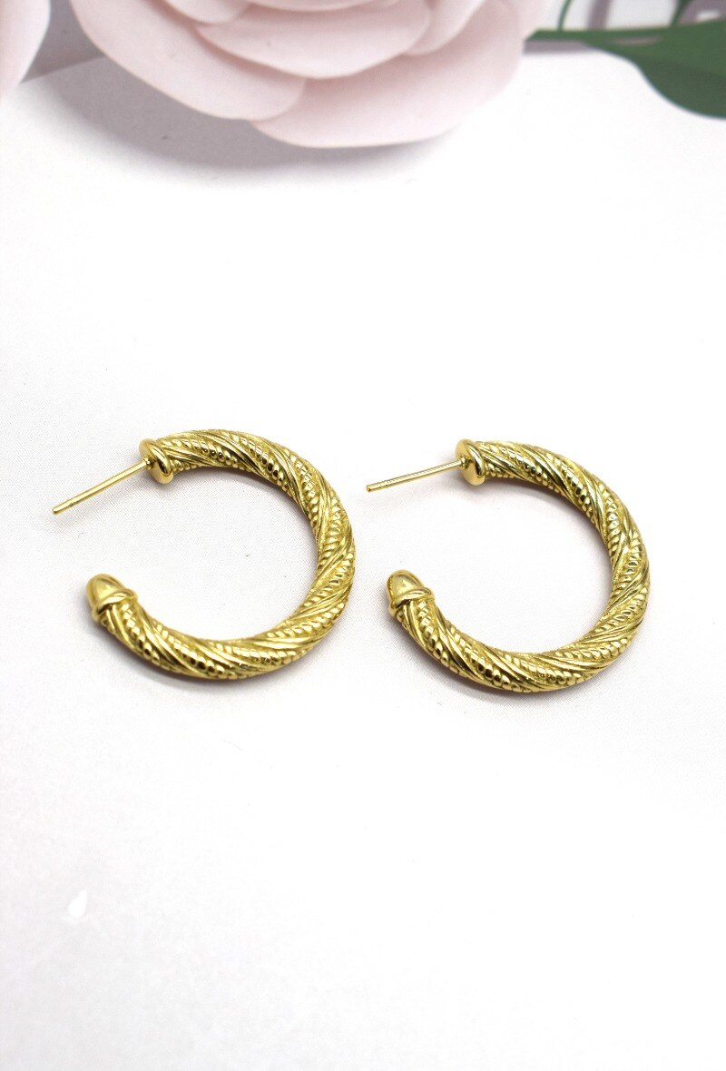 Grossiste Rouge Bonbons - Boucle d'oreille en acier