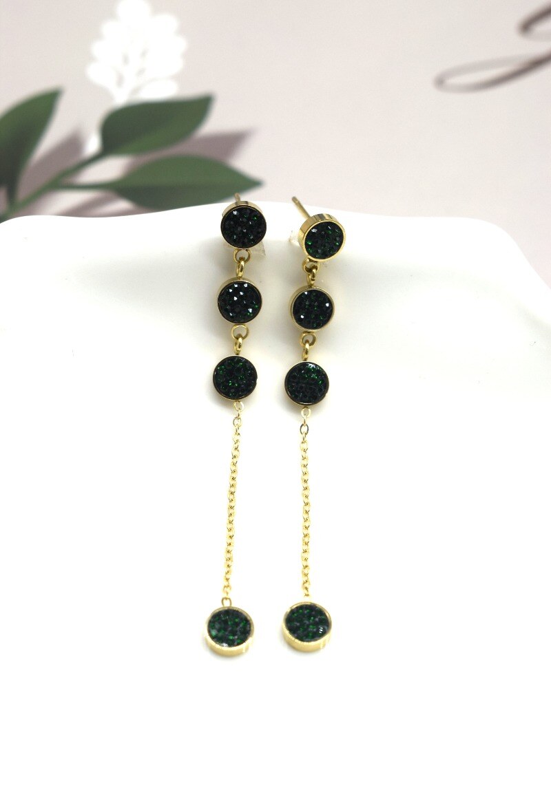 Grossiste Rouge Bonbons - Boucle d'oreille en acier